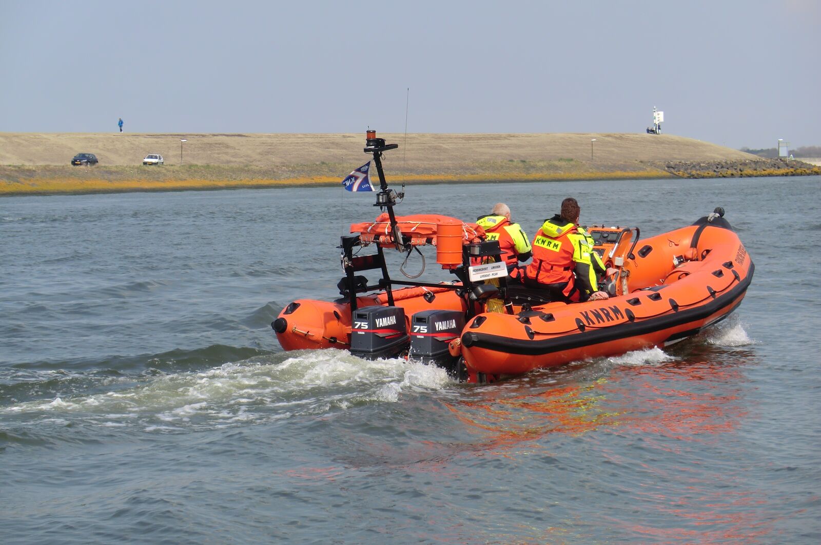 CASIO EX-H5 sample photo. Coast guard, knmr, lifeboat photography