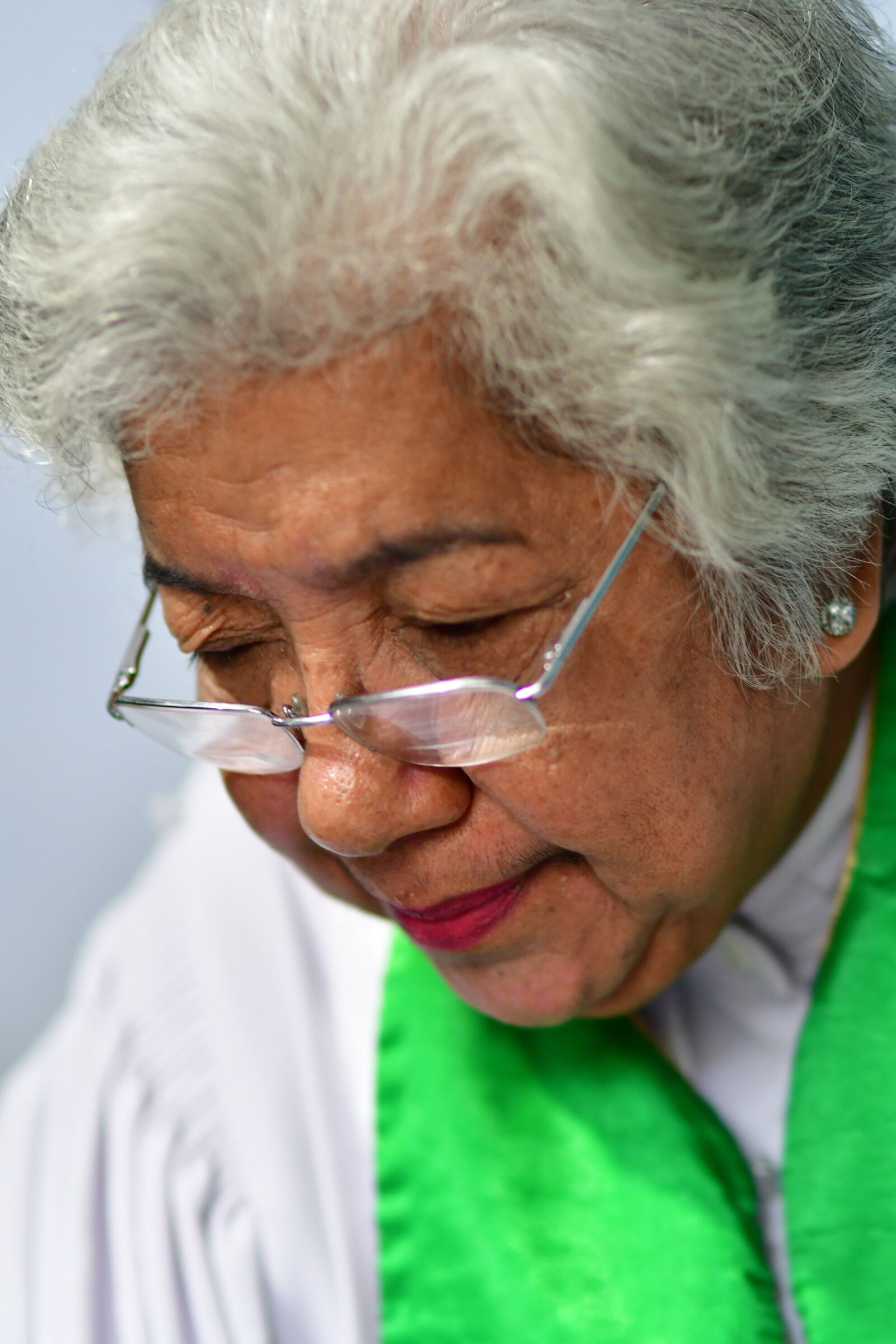 Nikon D500 sample photo. Old priest, female priest photography