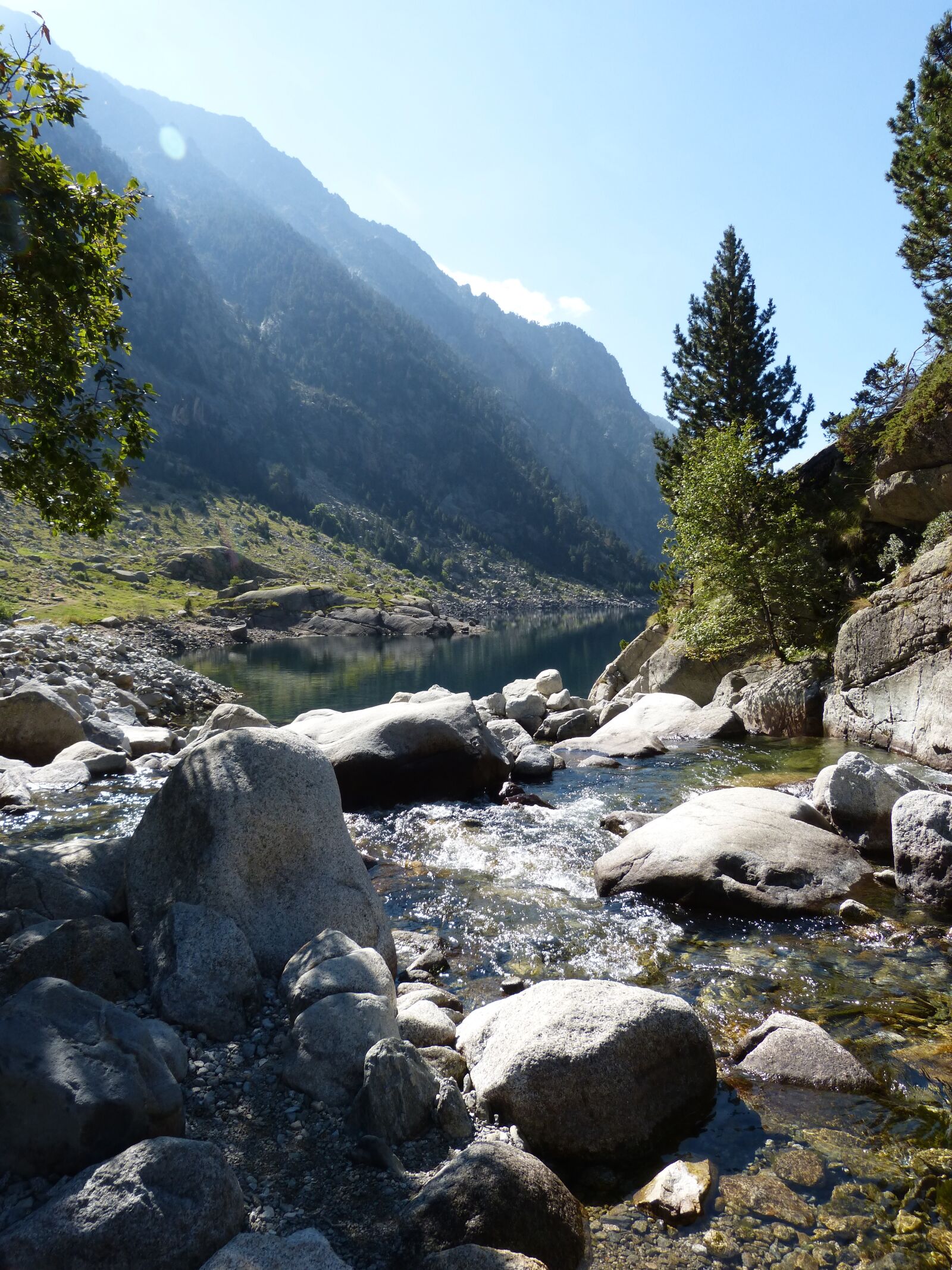 Panasonic DMC-FZ62 sample photo. Mountain river, purity, pyrenees photography