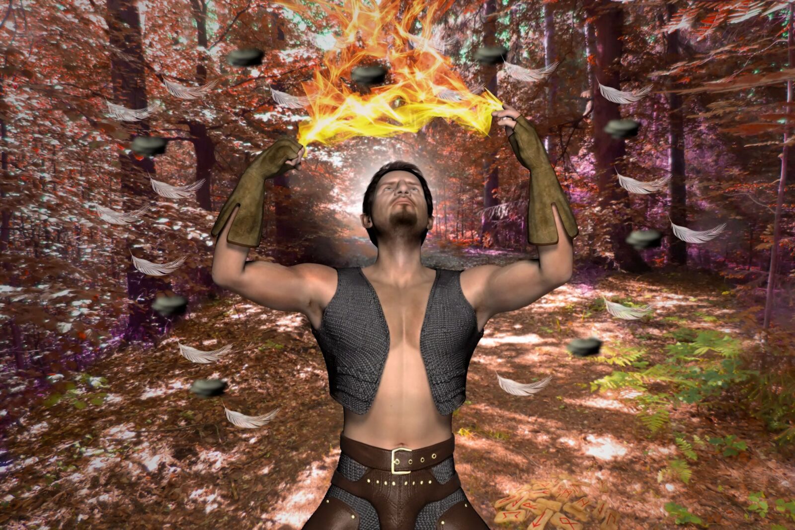 Canon EOS 1100D (EOS Rebel T3 / EOS Kiss X50) sample photo. Magician, forest, fire photography