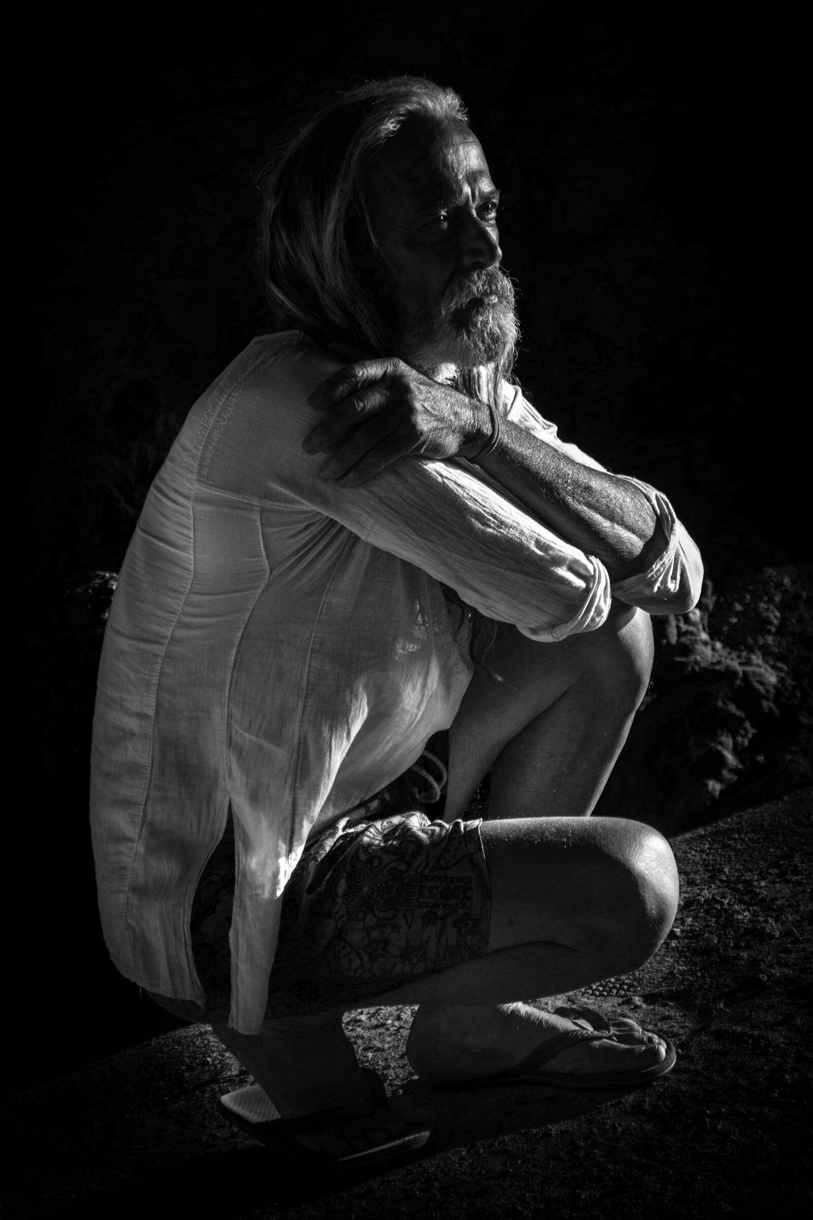 Nikon D7100 sample photo. Man, old, cave photography