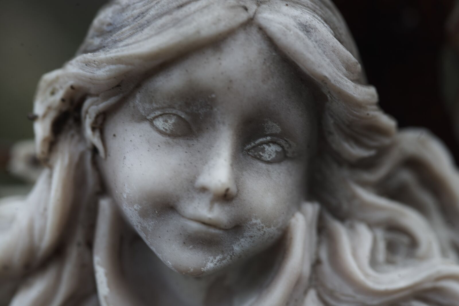 Minolta AF 100mm F2.8 Macro [New] sample photo. Angel, statue, stone photography