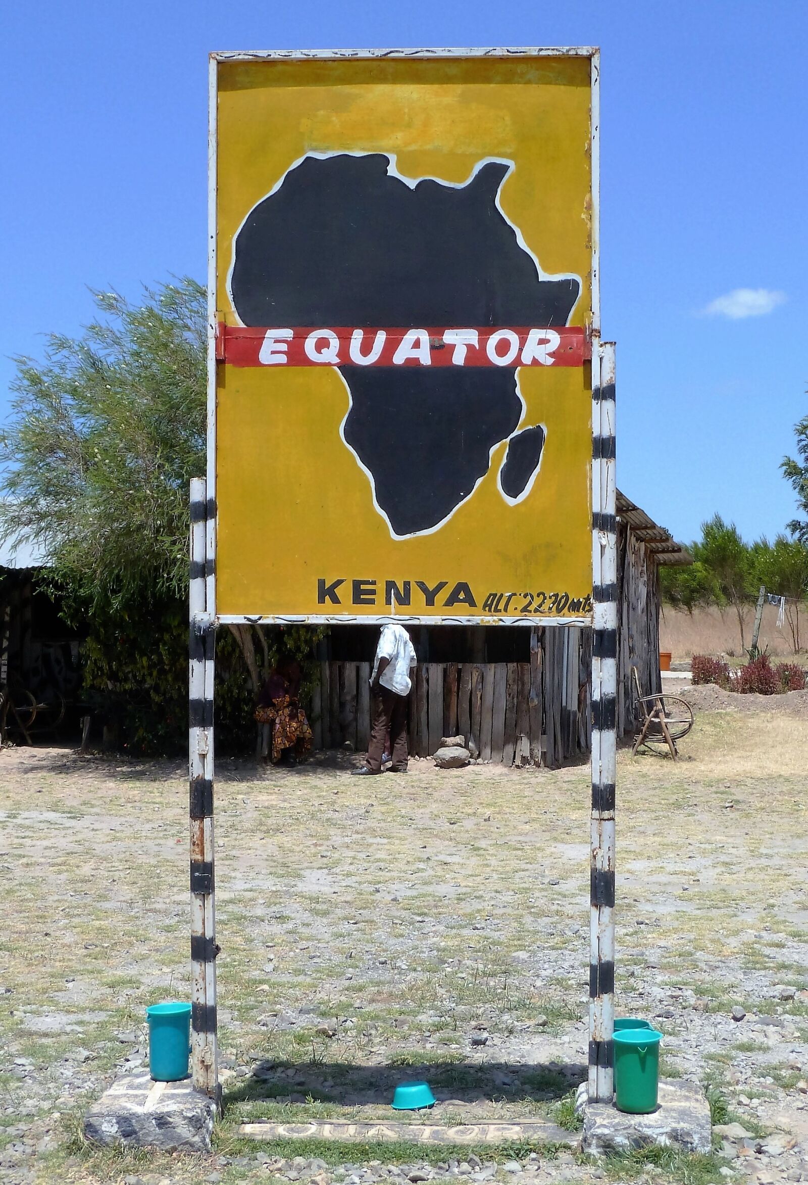 Panasonic Lumix DMC-ZS5 (Lumix DMC-TZ8) sample photo. Africa, equator, sign photography