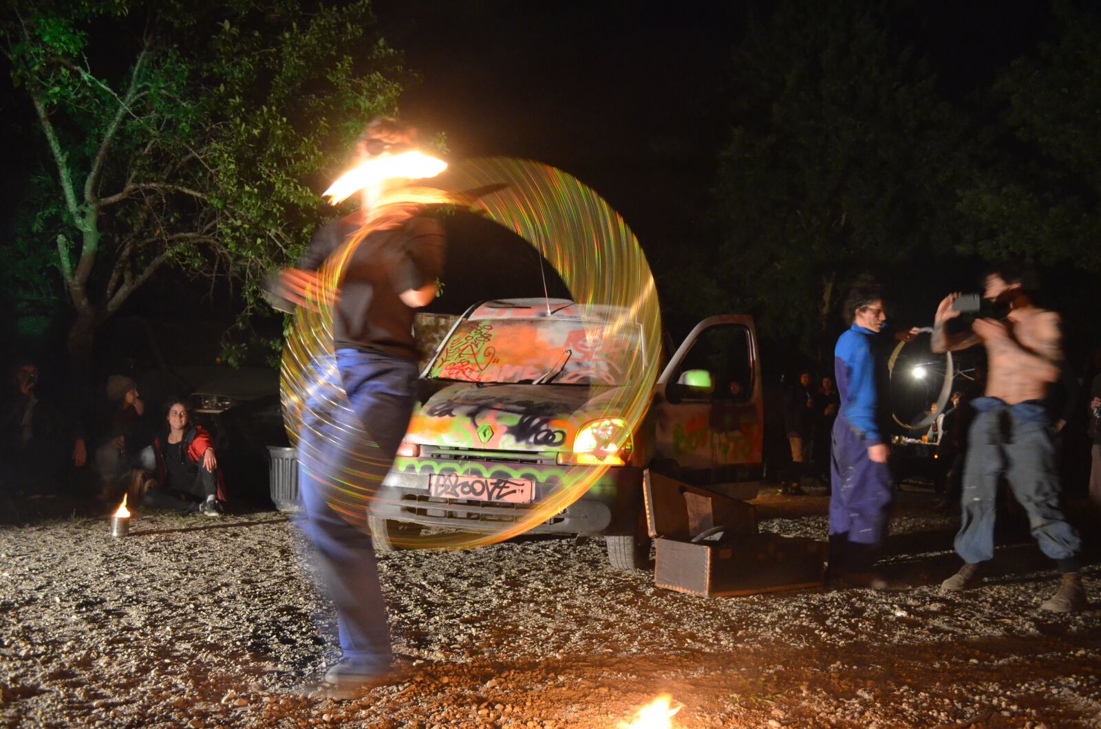 Nikon D5100 sample photo. Fire, juggling, flame photography