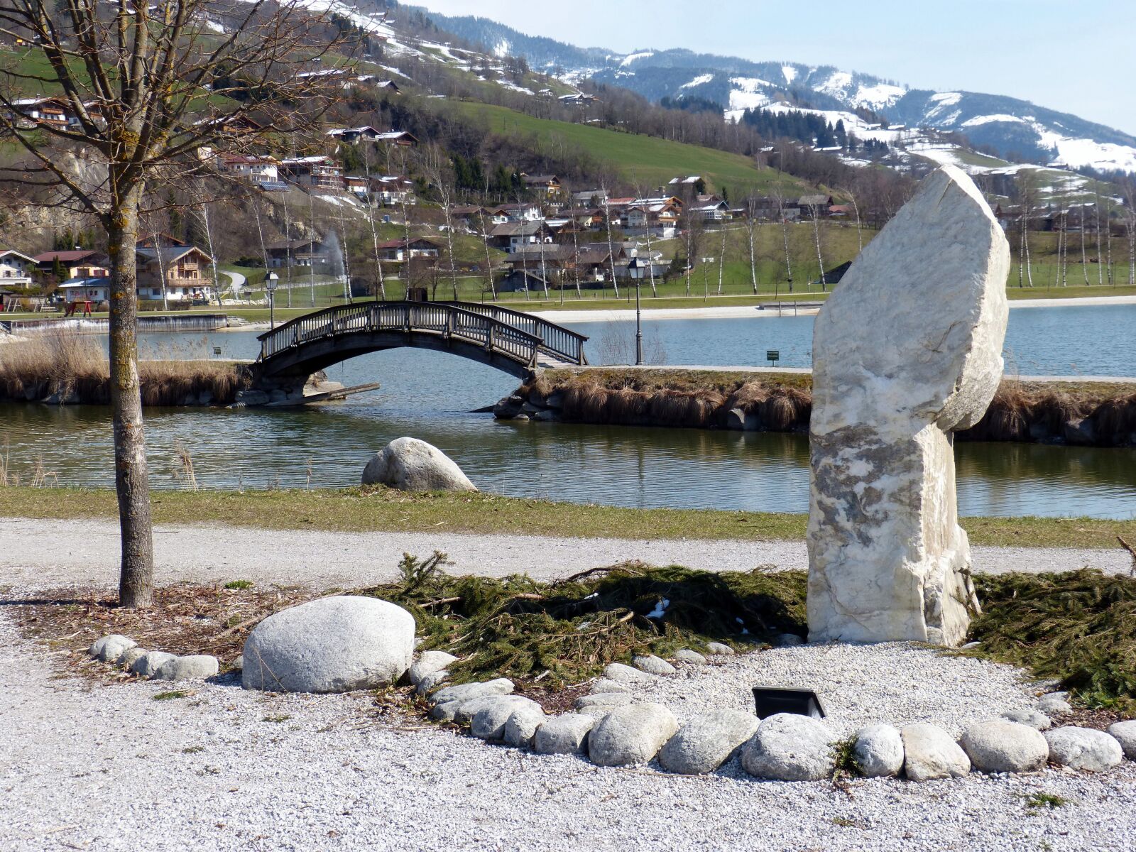 Panasonic DMC-FZ62 sample photo. Uttendorf, badesee, bridge photography