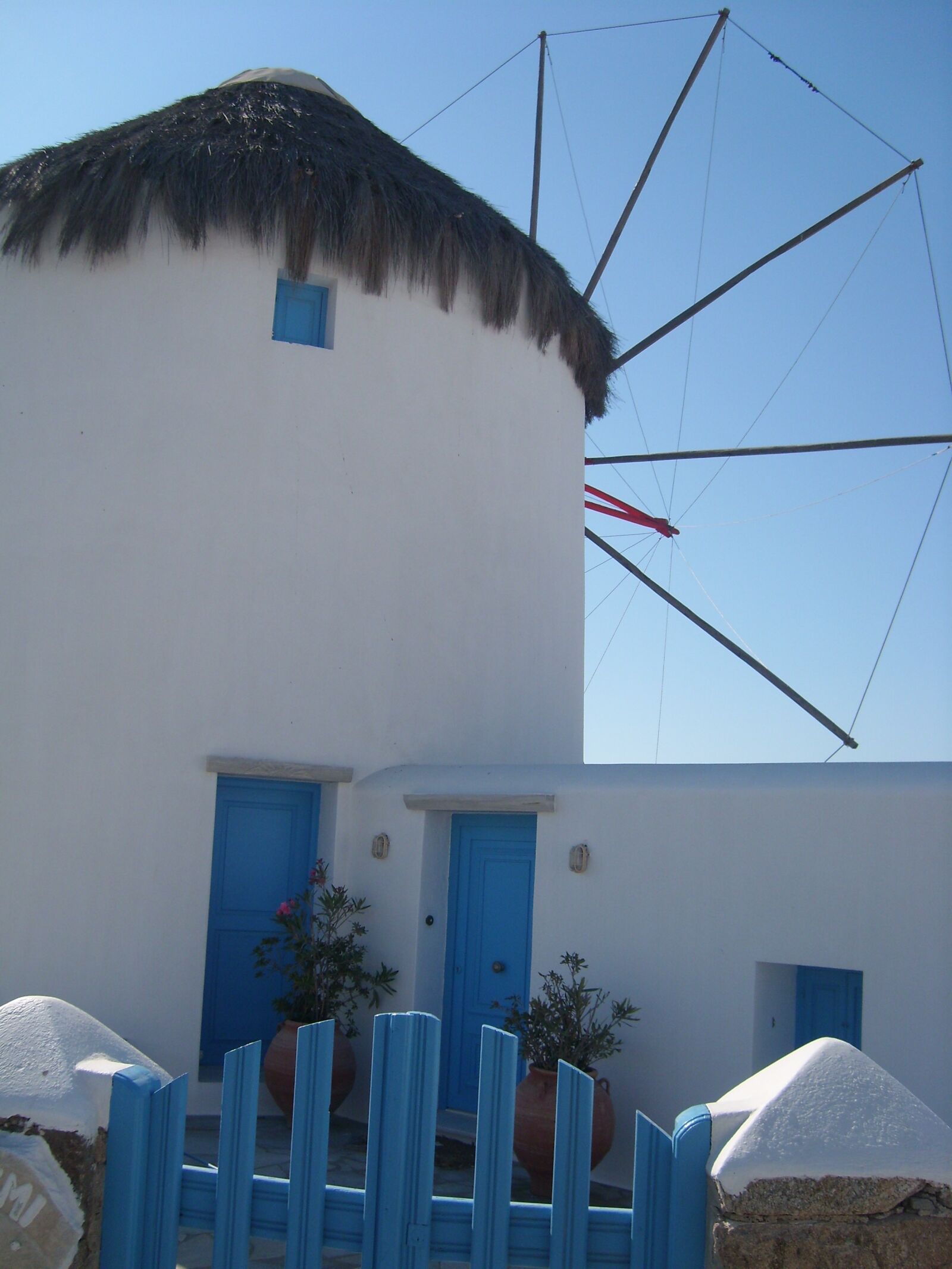 Samsung L700 sample photo. Greece, mill, blue photography