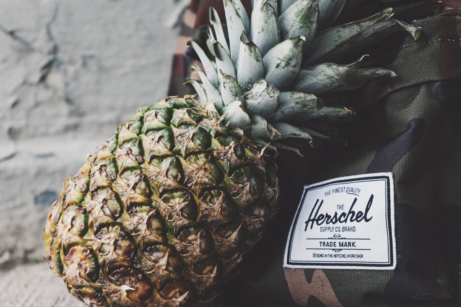 Sony a7 II + Sony FE 28-70mm F3.5-5.6 OSS sample photo. Pineapple, fruit, backpack, tropical photography