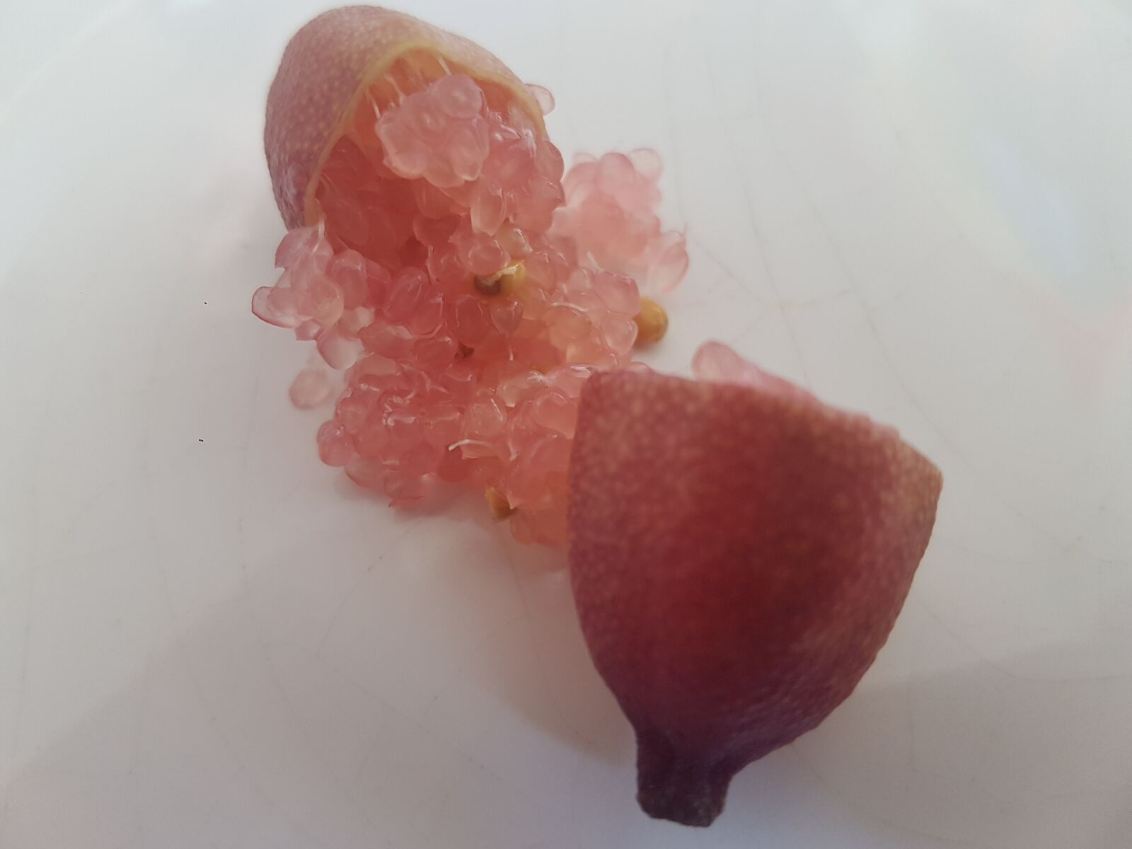 Samsung Galaxy S7 sample photo. Citrus, caviar, pink photography