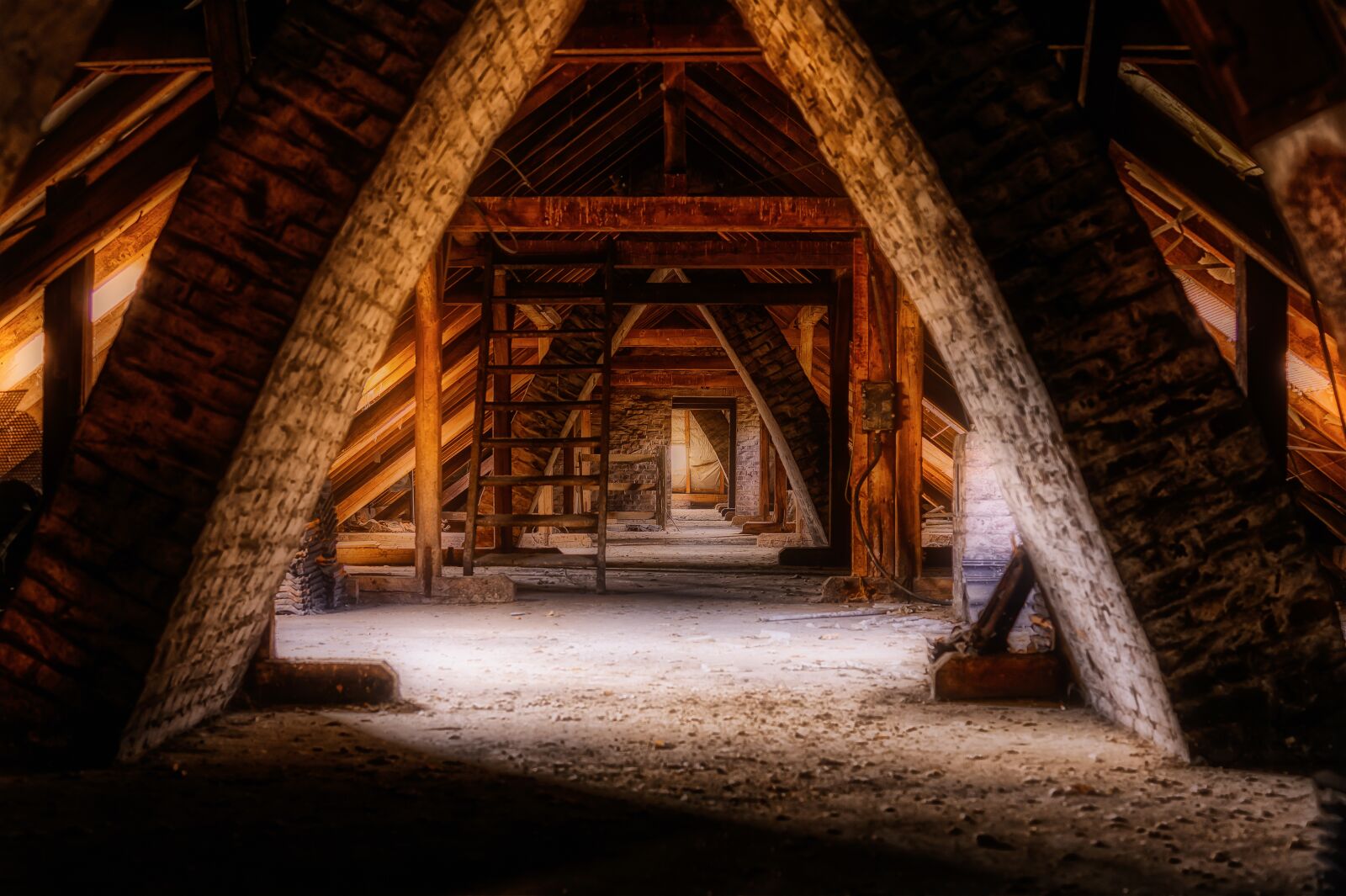 Nikon Z6 sample photo. Lost places, attic, architecture photography