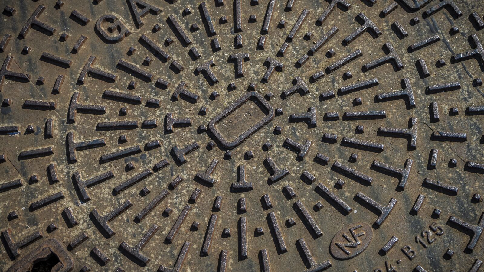 Sony a7 II + Sony FE 28-70mm F3.5-5.6 OSS sample photo. Structure, iron, gully cover photography
