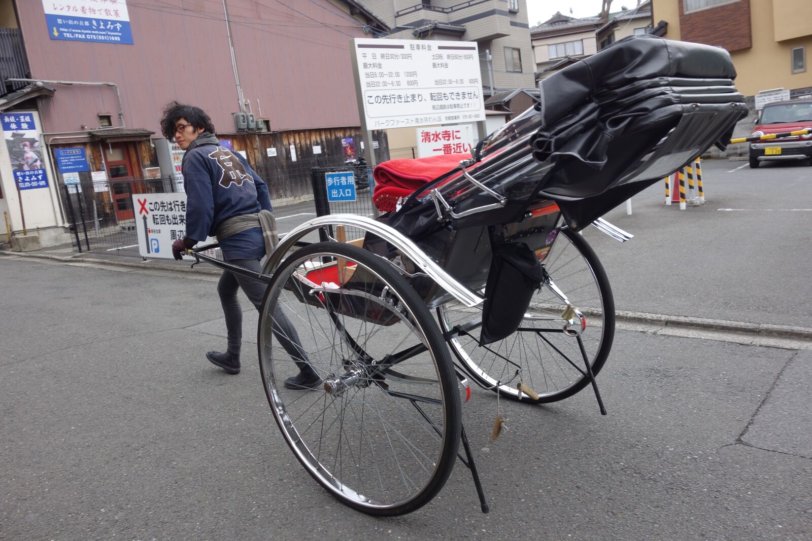 Sony Cyber-shot DSC-RX100 sample photo. Pull carts, rickshaw, kiyomizu photography