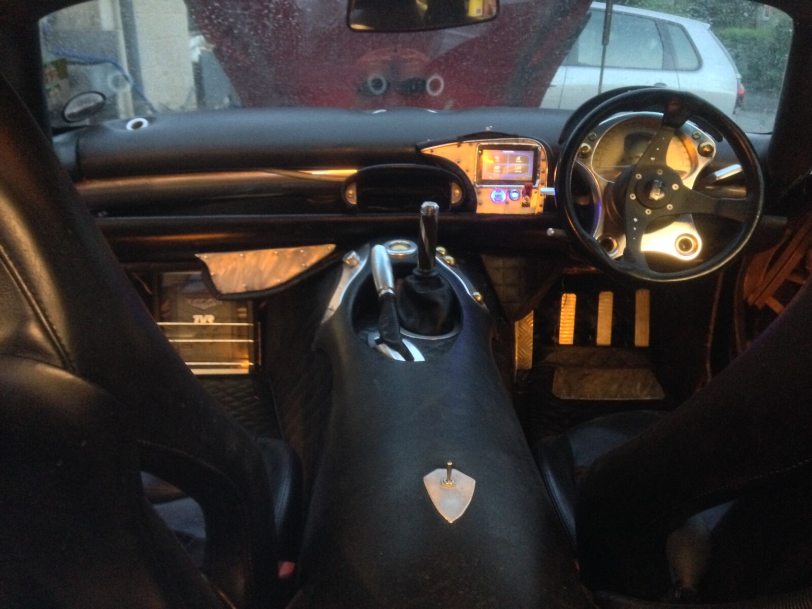 iPhone 5 back camera 4.12mm f/2.4 sample photo. Car interior, tvr, tuscan photography