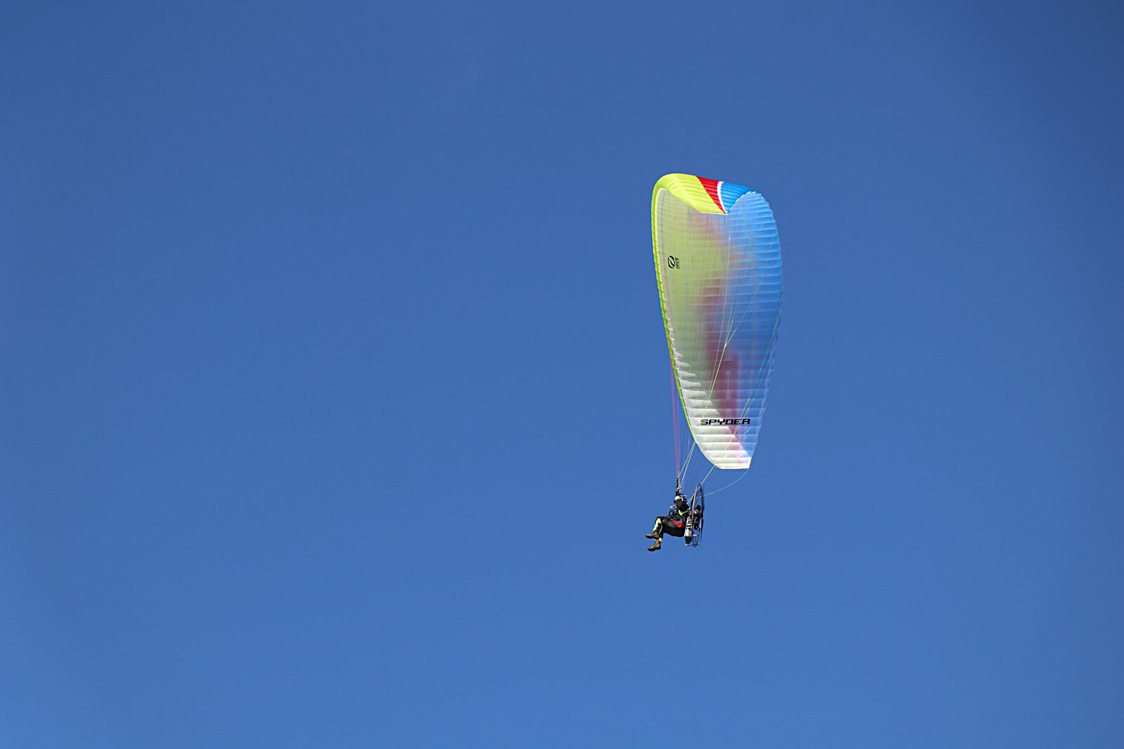 Canon EOS 80D sample photo. Paraglider, pilot, flying photography