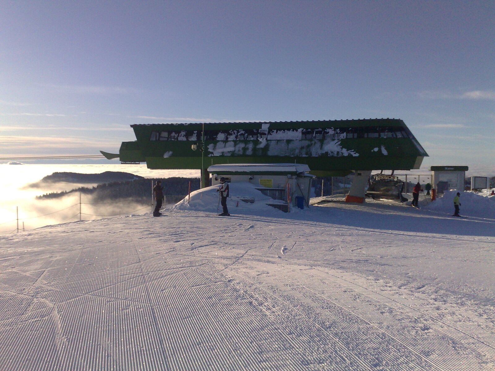 Nokia N95 8GB sample photo. Winter, ski run, snow photography
