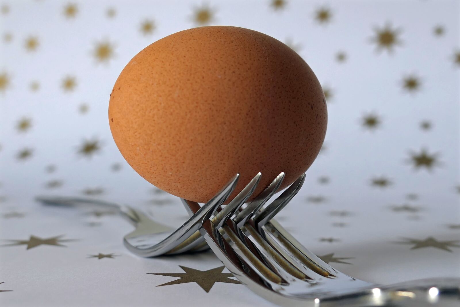 Panasonic Lumix DMC-LX10 (Lumix DMC-LX15) sample photo. Fork, egg, cutlery photography