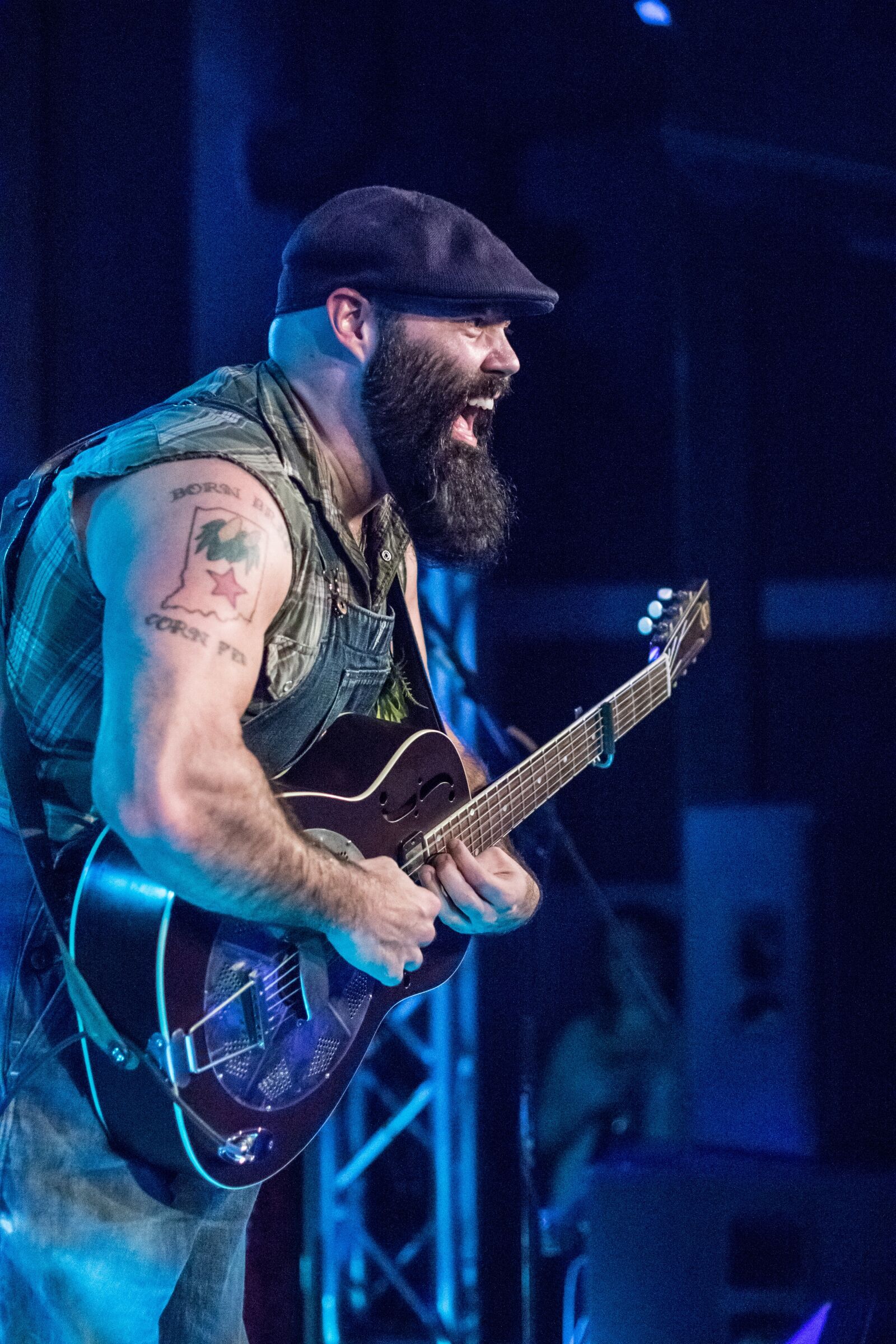 Canon EF 50mm F1.4 USM sample photo. Musician, guitar, face photography