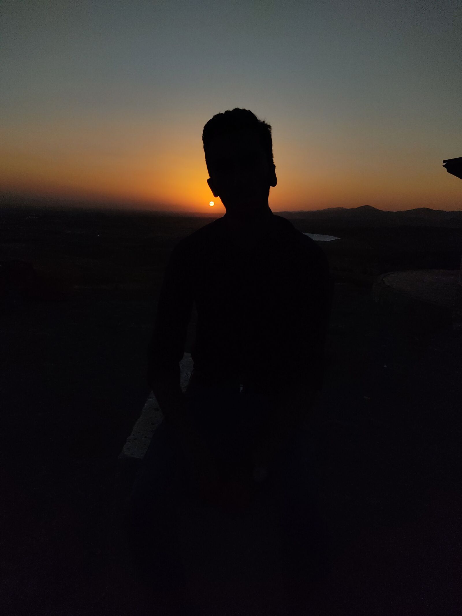 Xiaomi Redmi Note 9S sample photo. Sunset, boy, nature photography