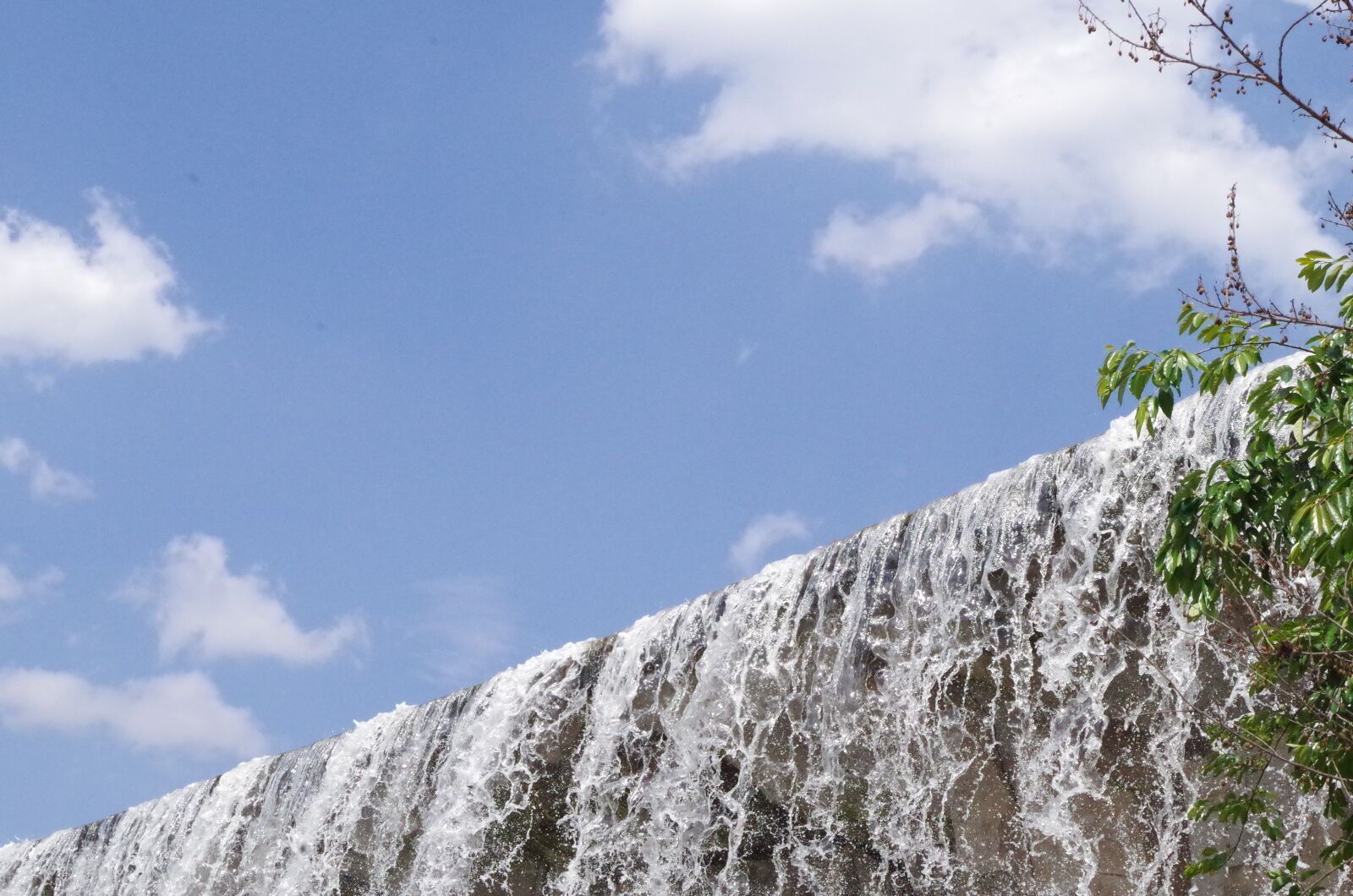 Pentax K-50 sample photo. Falls, blue sky, background photography