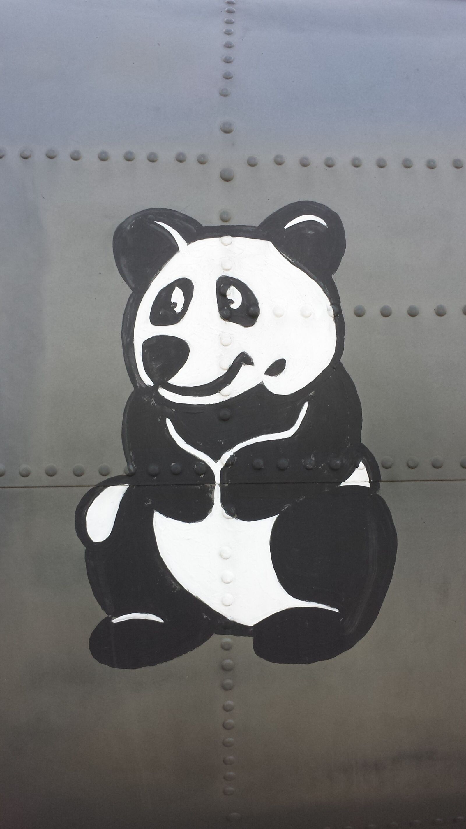 Samsung Galaxy S4 sample photo. Panda, helicopter, paint photography