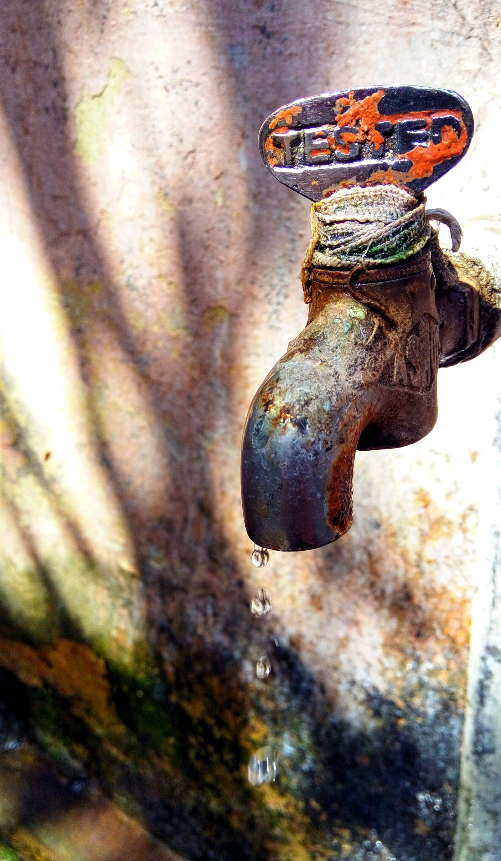 Lenovo VIBE X3 LITE sample photo. Save water, tap, environment photography