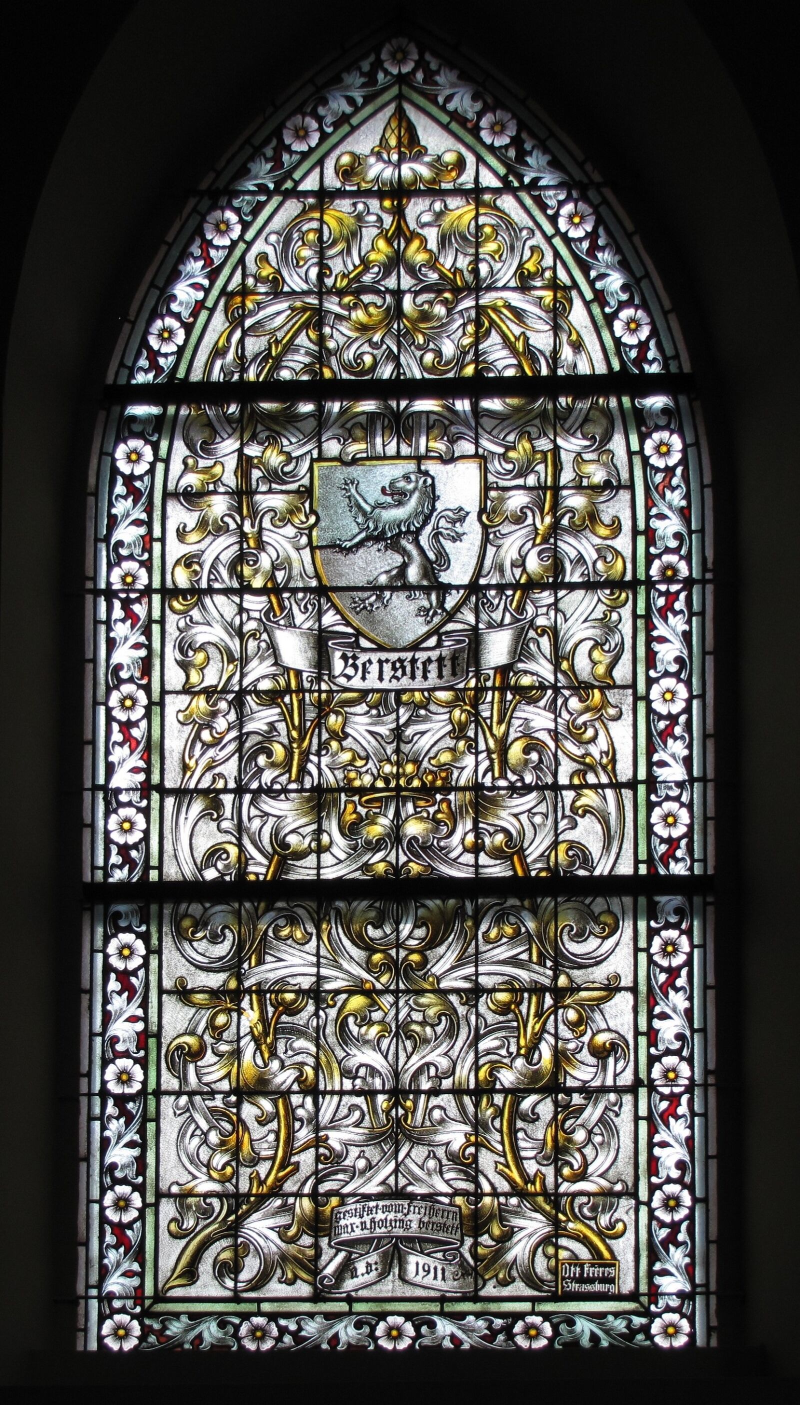 Canon PowerShot SX20 IS sample photo. Berstett, protestant church, stained photography