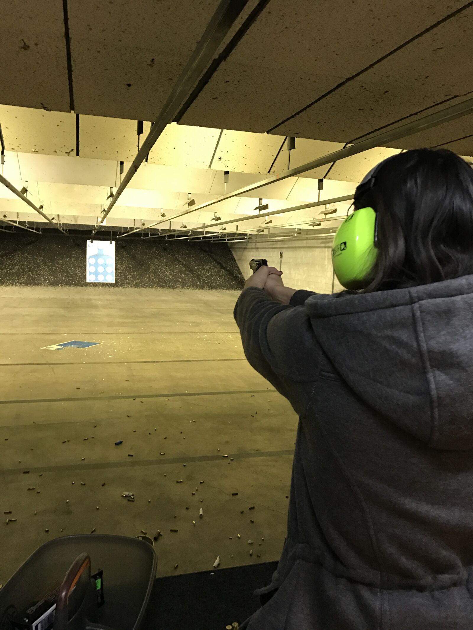Apple iPhone 7 sample photo. Shooting, gun, shooting range photography