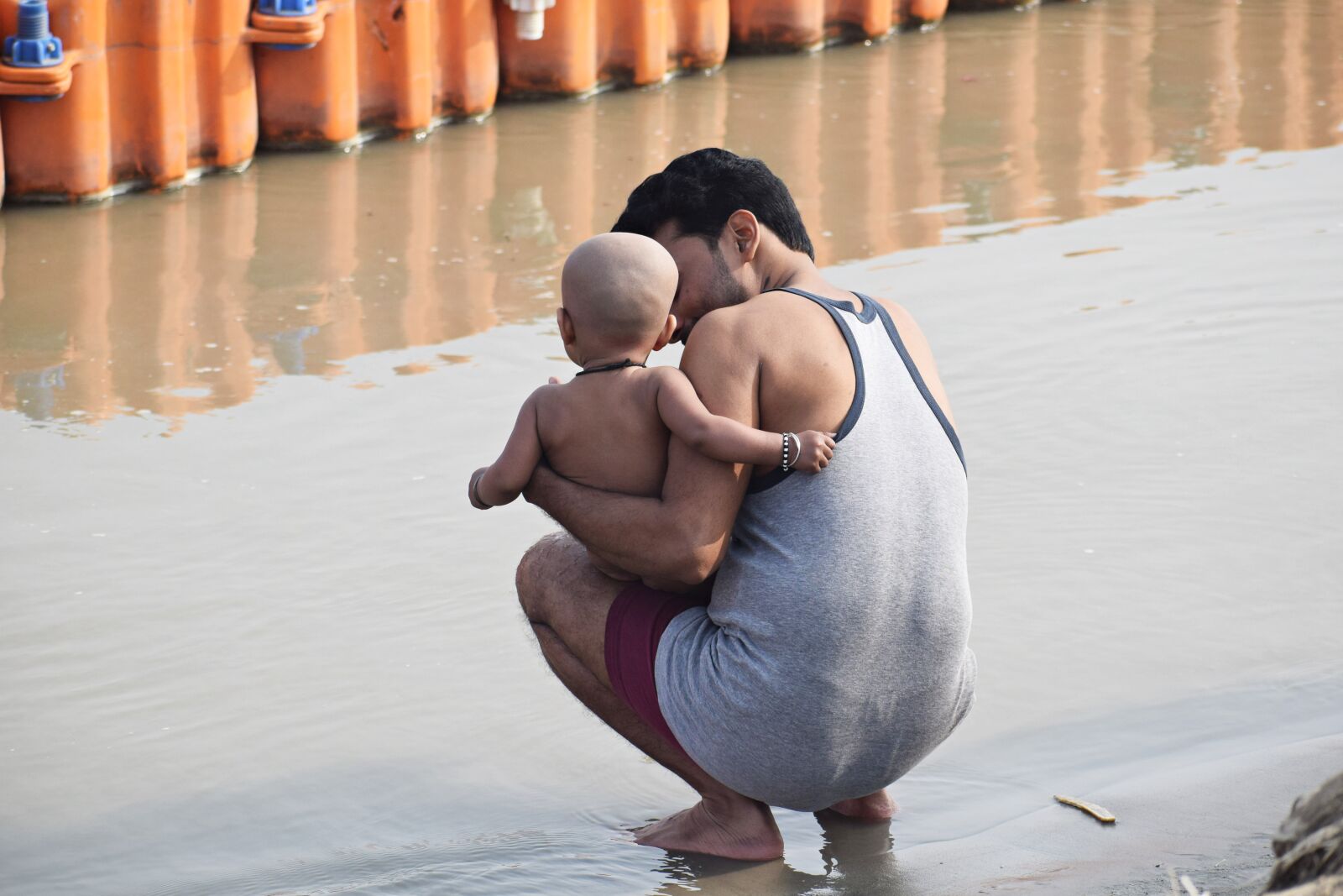 Nikon D3300 sample photo. Mundan ceremony, hinduism, ganga photography