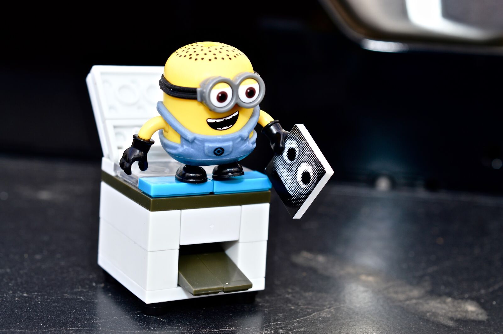 Nikon D3200 sample photo. Minion, photocopier, office photography