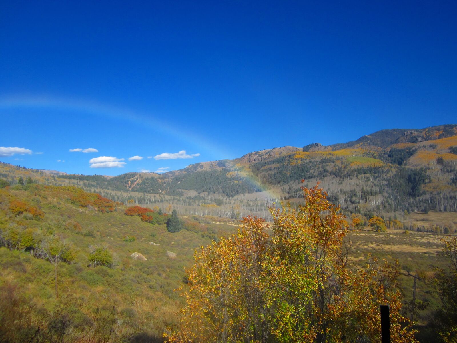 Canon PowerShot ELPH 100 HS (IXUS 115 HS / IXY 210F) sample photo. Rainbow, colorado valley, fall photography