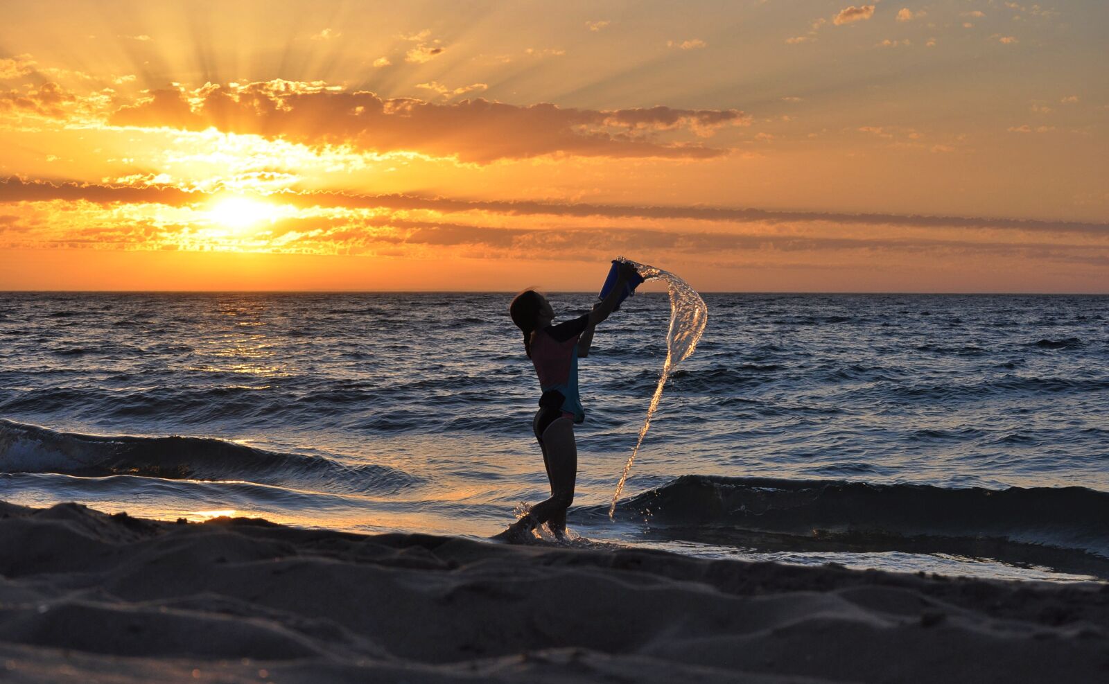 Nikon D90 sample photo. Sunset, sky, ocean photography
