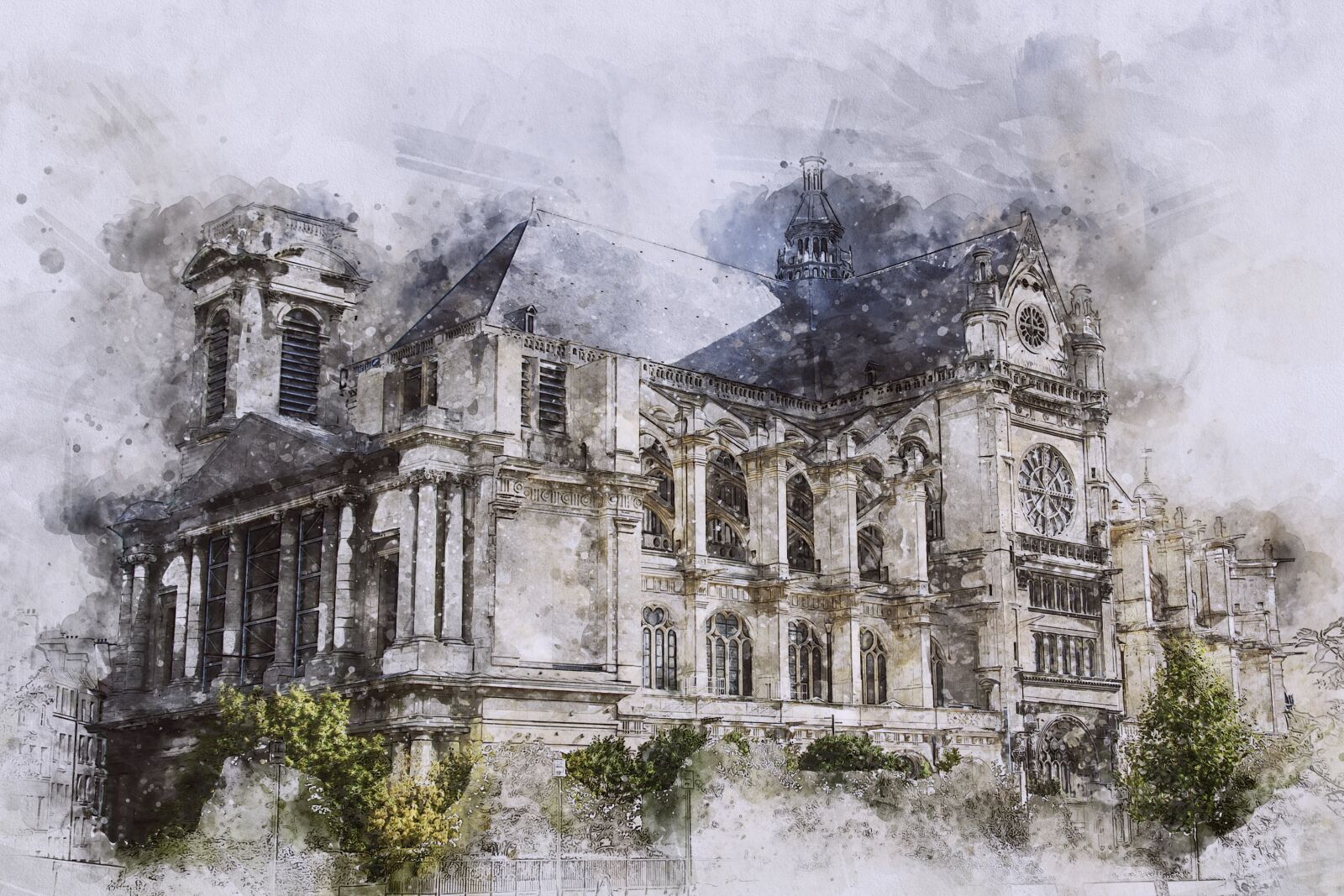 Nikon D3100 sample photo. Church, paris, facade photography