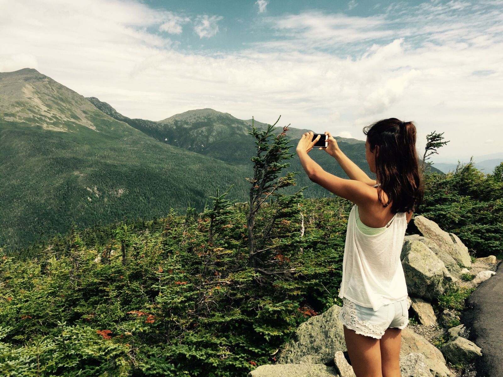 Apple iPhone 6 sample photo. White mountains, photograph, landscape photography