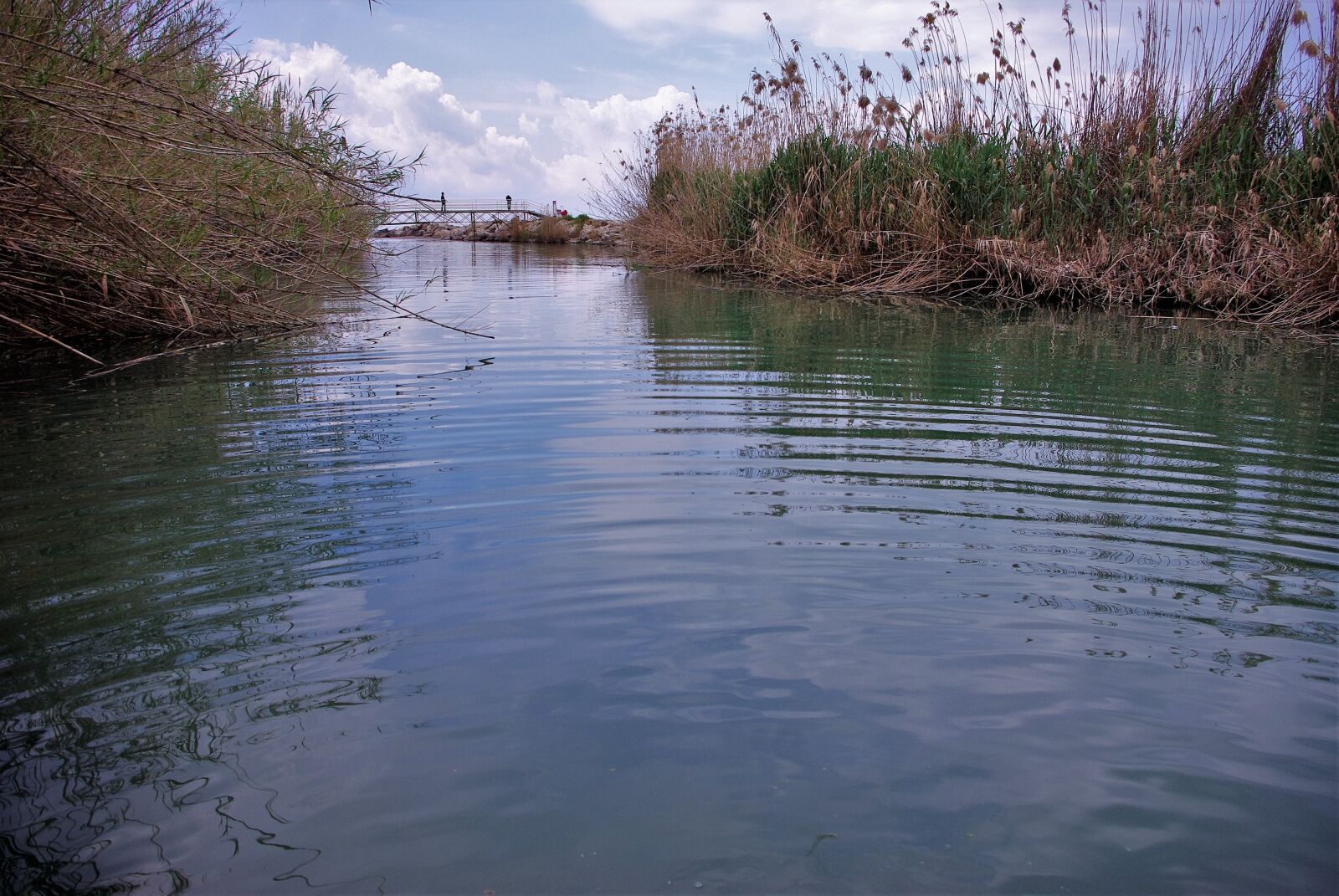 Pentax K-m (K2000) sample photo. Channel, water, bridge photography