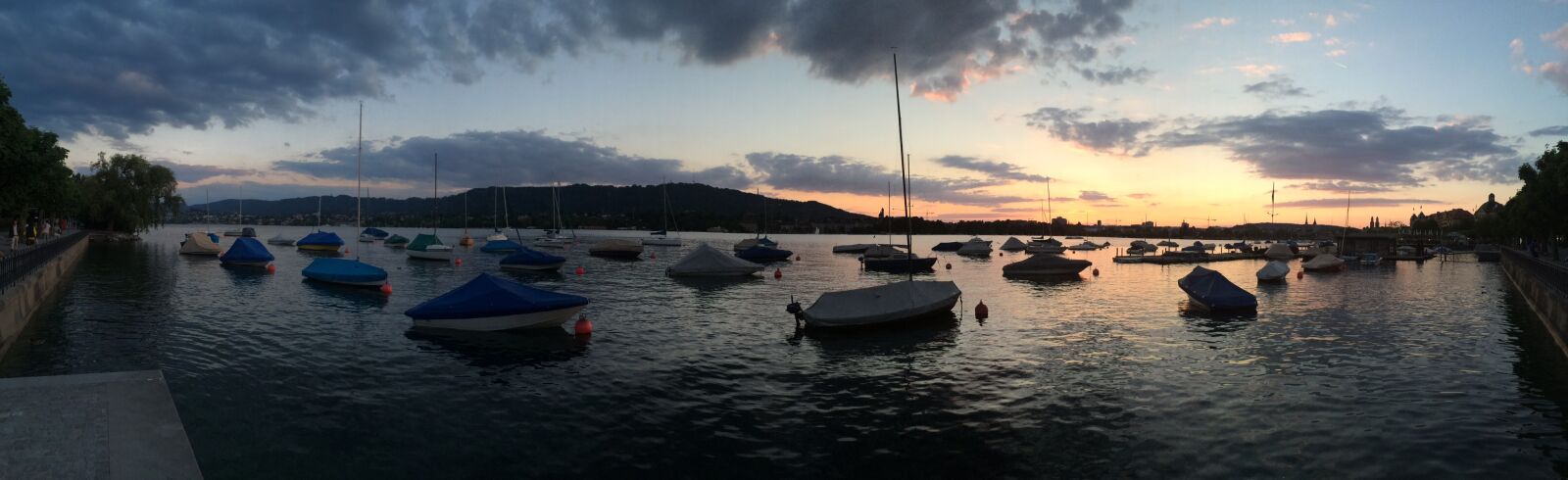iPhone 5s back camera 4.12mm f/2.2 sample photo. Lake, europe, sunset photography
