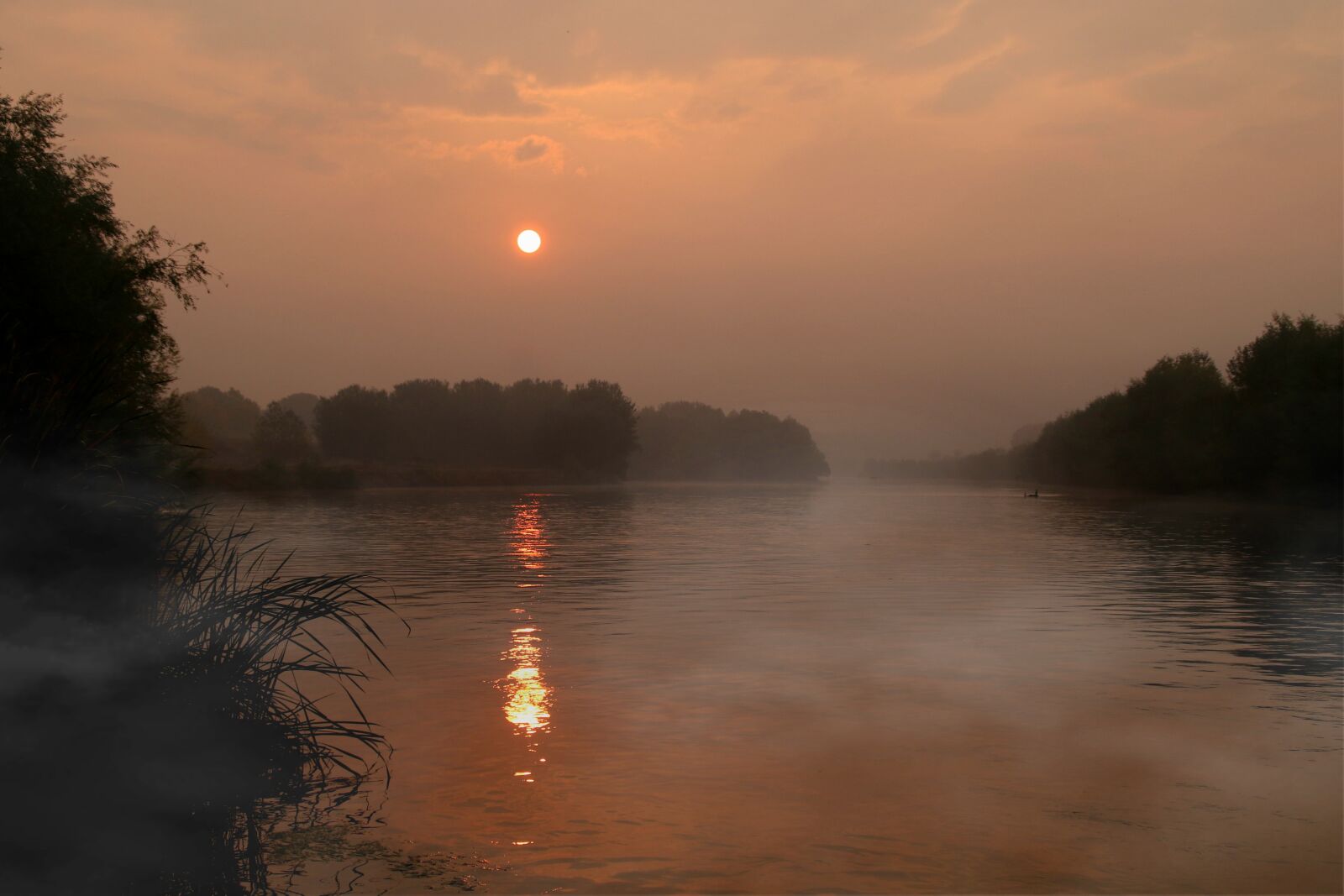Canon EOS 7D Mark II sample photo. Sunrise, water, the haze photography