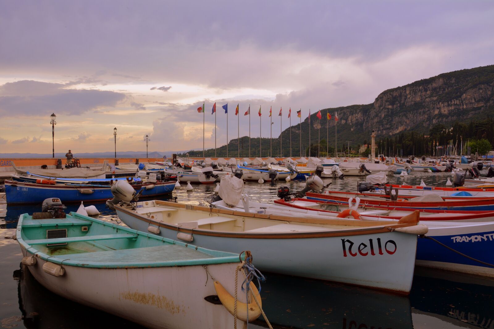 Nikon D7100 sample photo. Porto, flags, boats photography