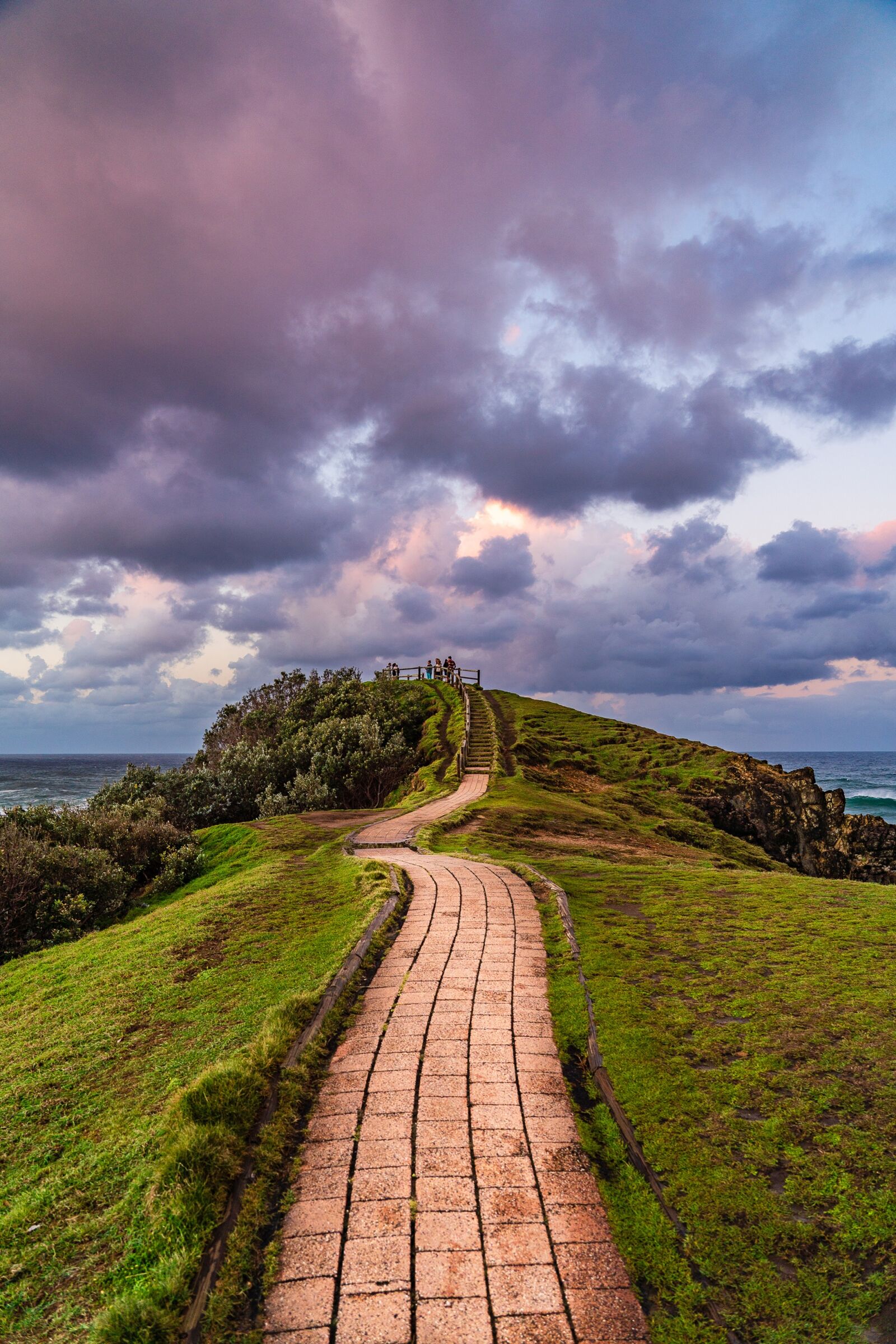 Sony a7R III sample photo. Pathway, clouds, scenery photography