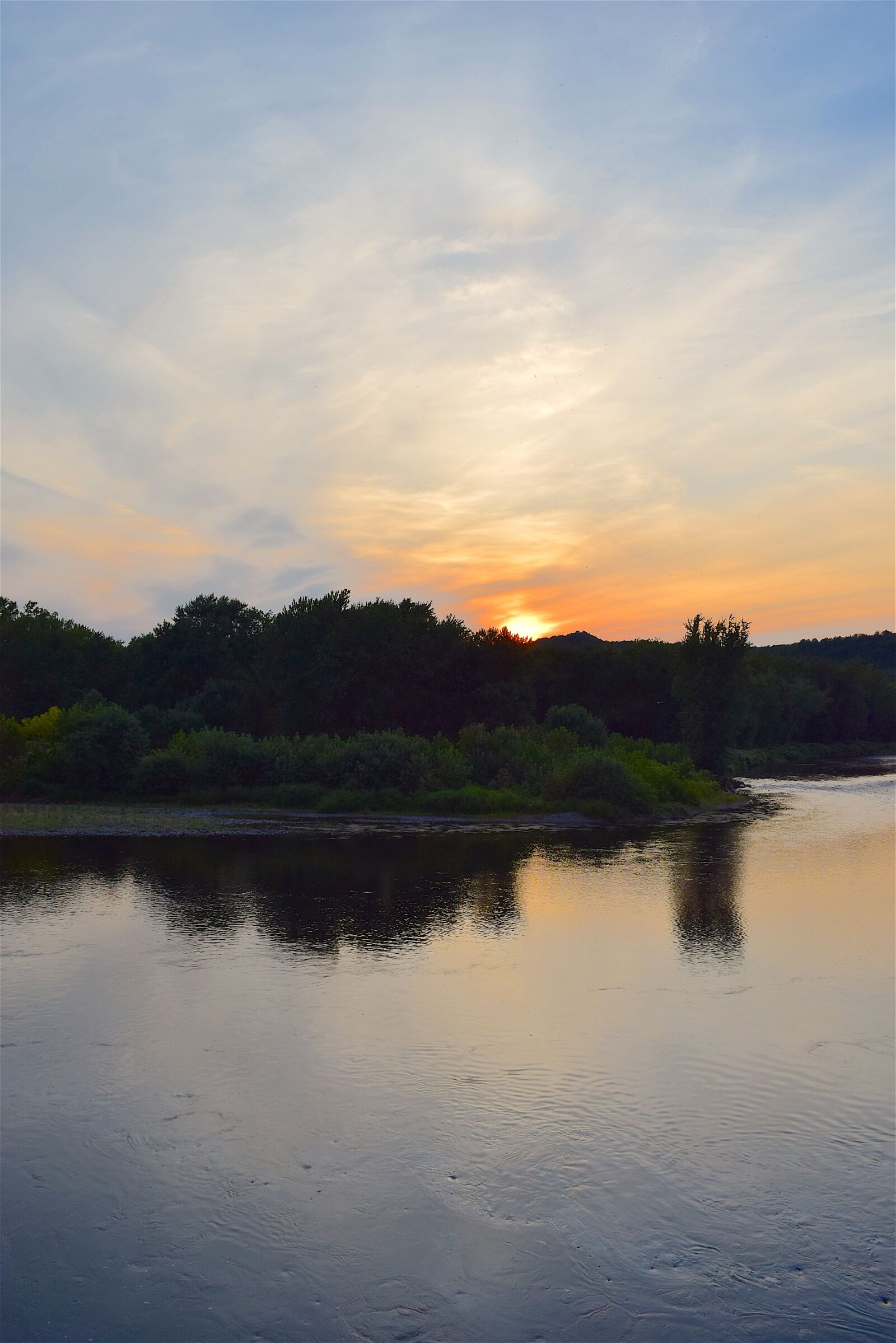 Nikon D3300 sample photo. River, sunset, trees photography