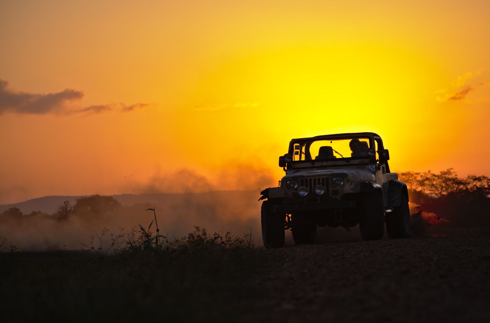 Nikon D7200 sample photo. Jeep, drifting, dust photography