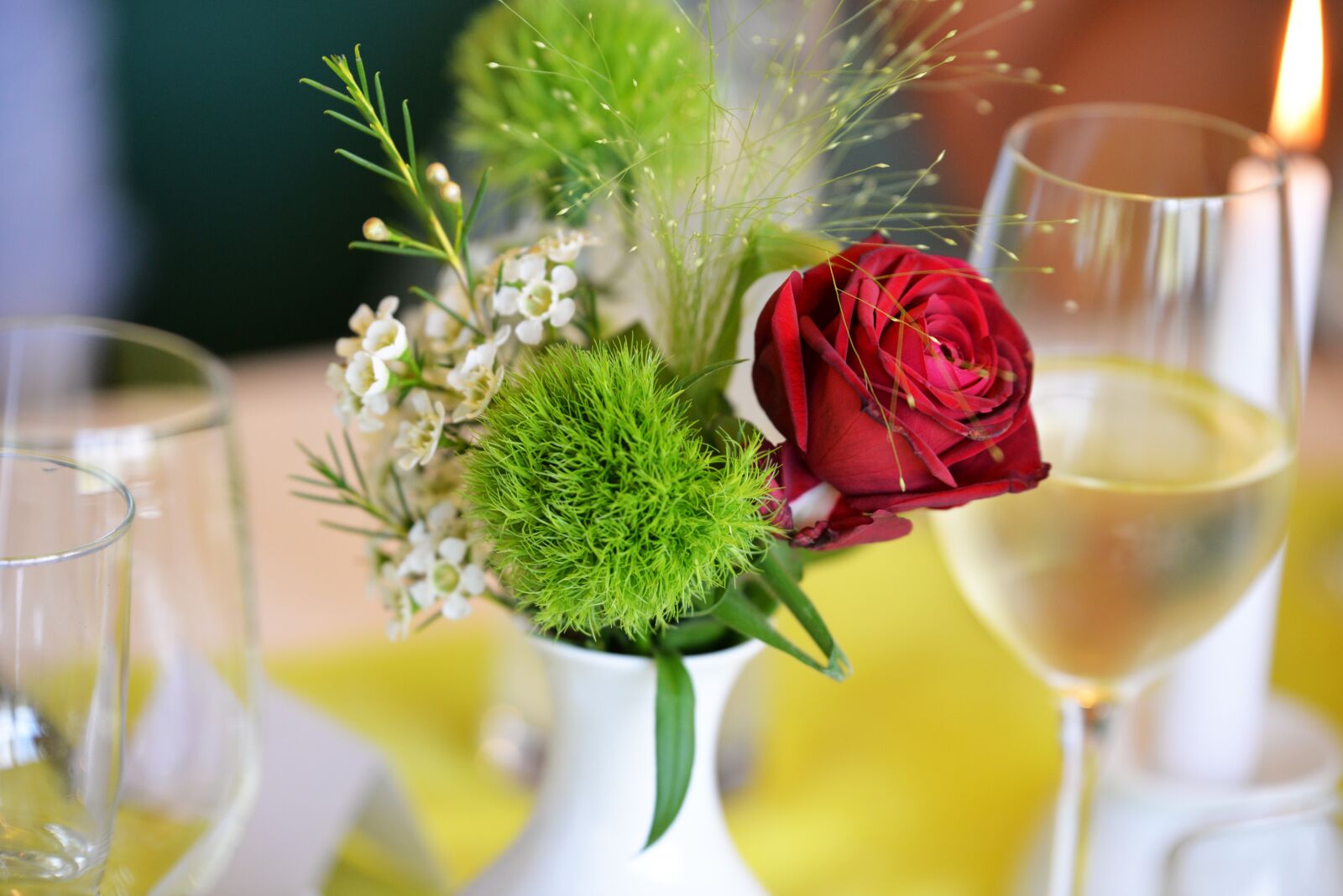 Nikon D610 sample photo. Wedding, decoration, rose photography