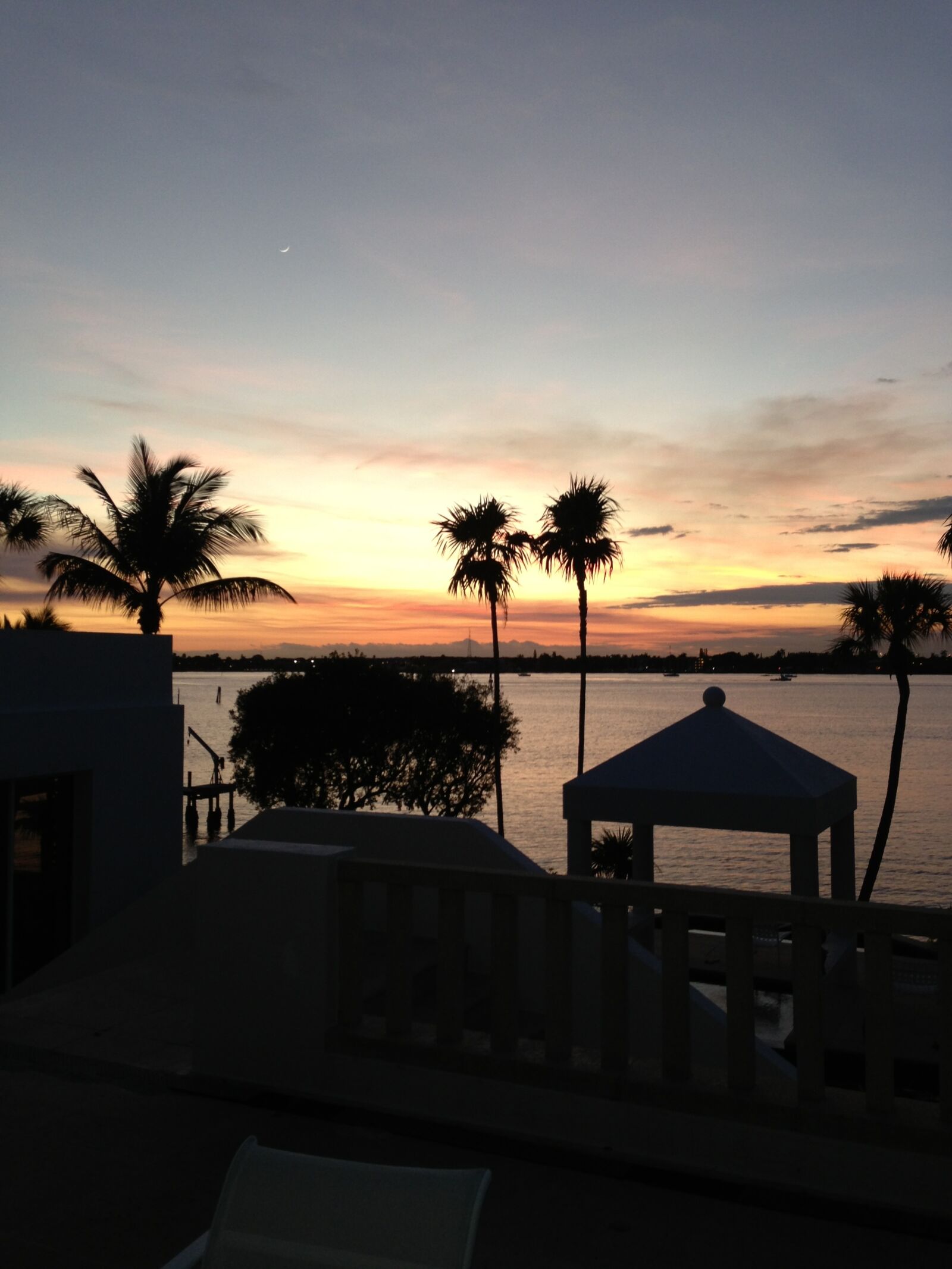 Apple iPhone 5 sample photo. Lantana, florida, sunset photography