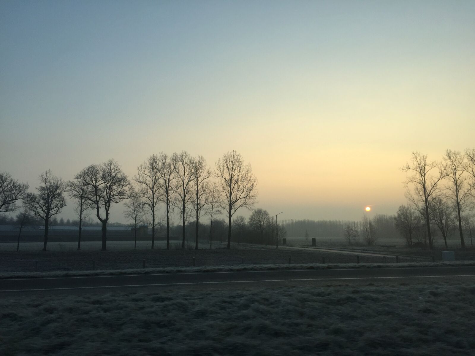 Apple iPhone 6 sample photo. Sunrise, fields, trees photography