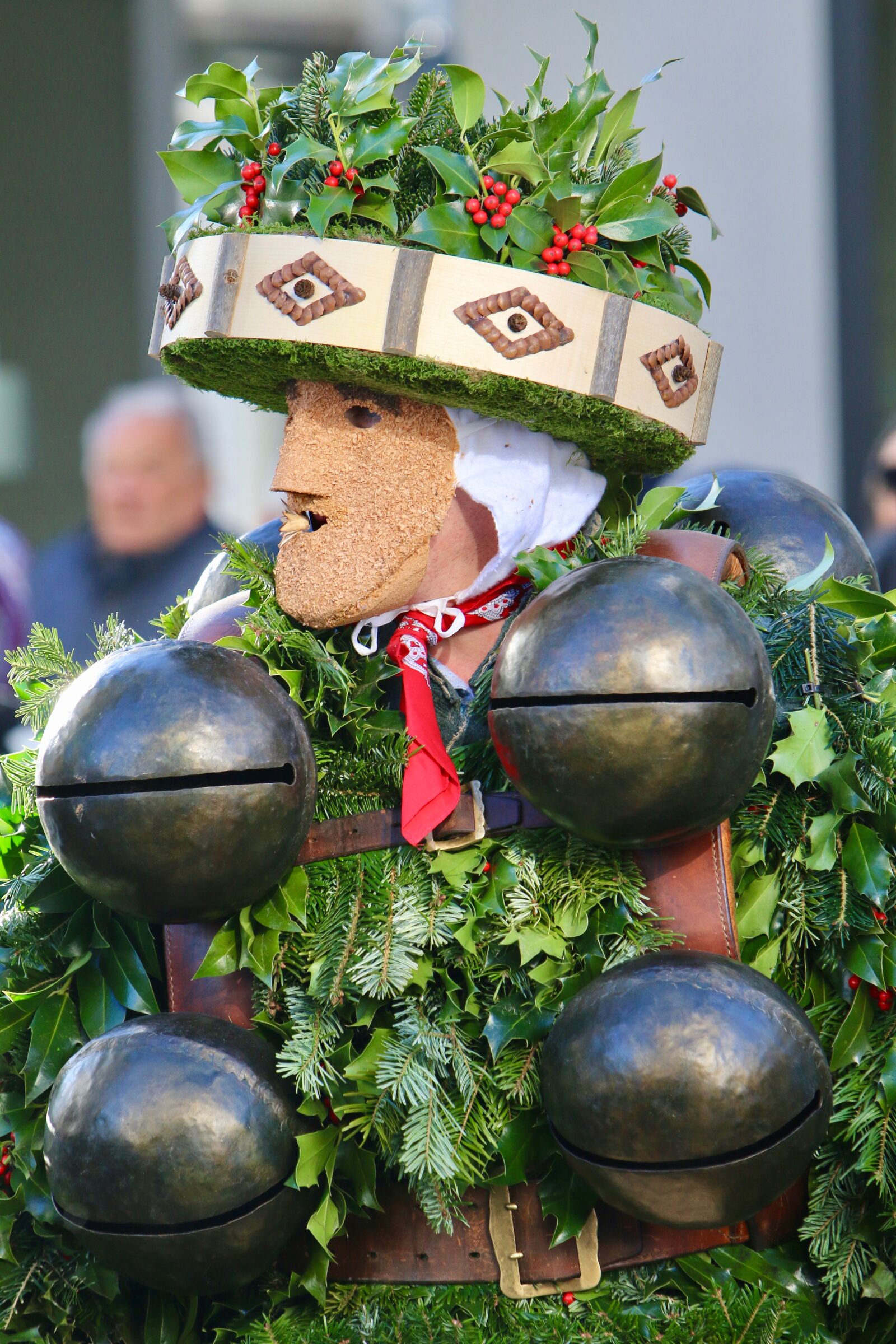Canon EOS 70D + Canon EF 70-200mm F2.8L IS USM sample photo. Silvesterchlaus, mask, clamps photography