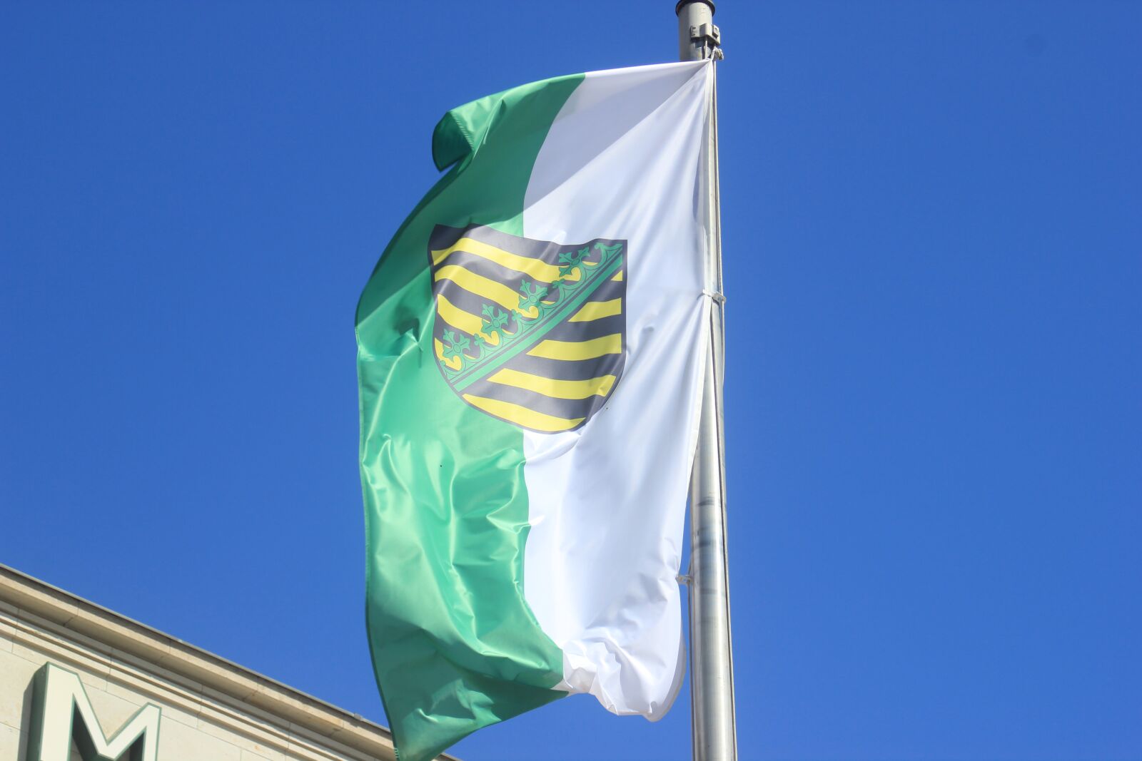 Canon EOS 550D (EOS Rebel T2i / EOS Kiss X4) sample photo. Flag, saxony, free state photography