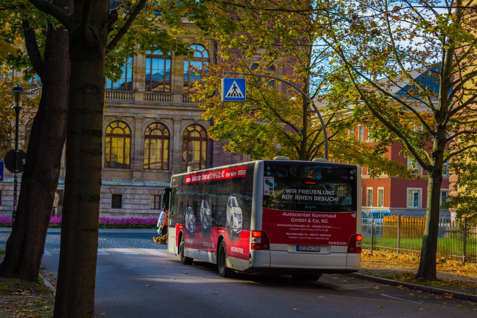 Nikon D5600 sample photo. Weimar, bus, street photography