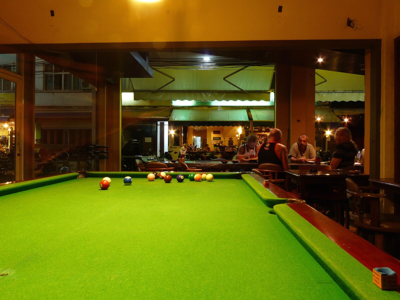 Panasonic Lumix DMC-FZ28 sample photo. Billiards, bar, american photography