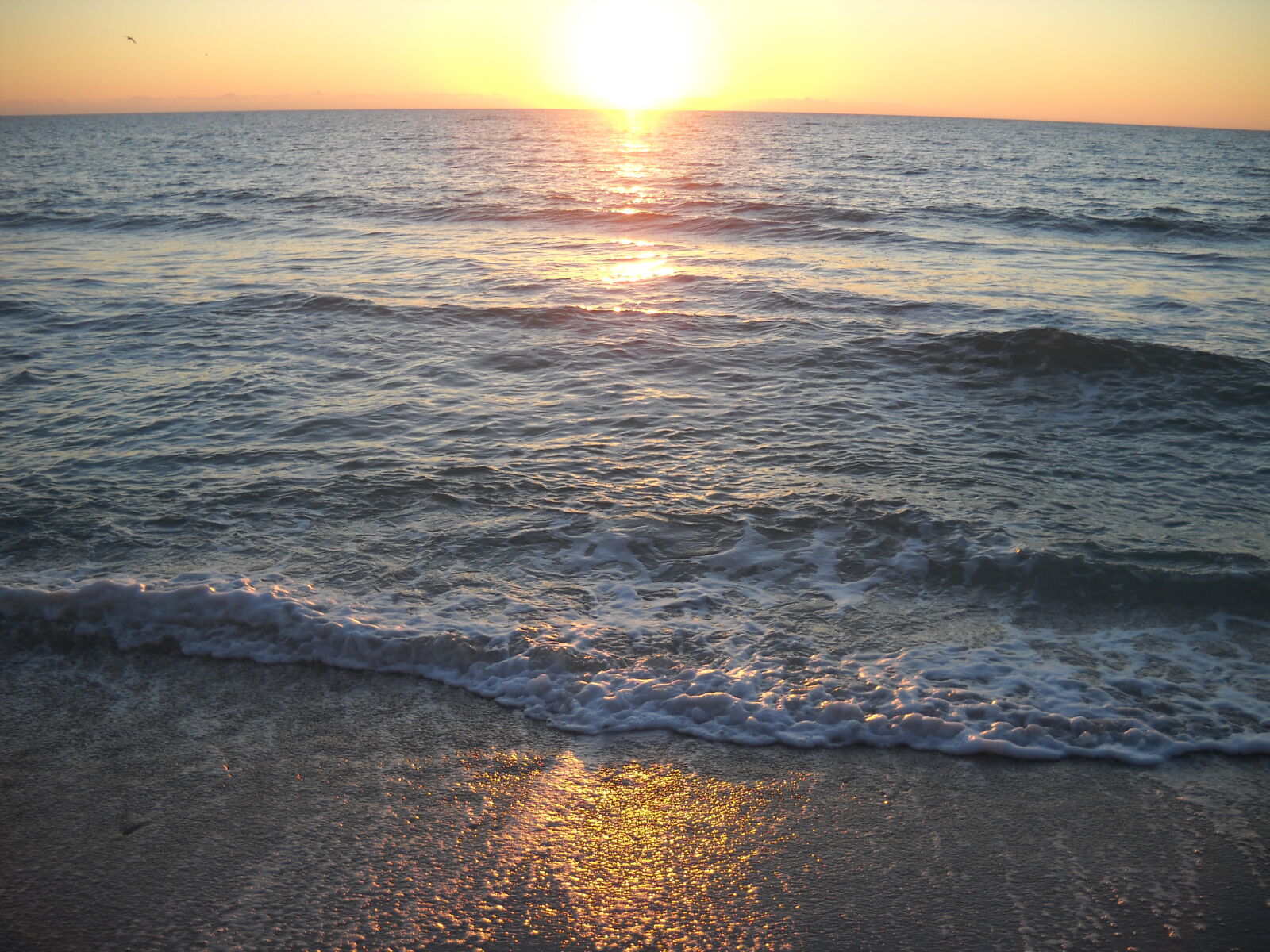 Nikon Coolpix L20 sample photo. Beach, sand, sunset, water photography