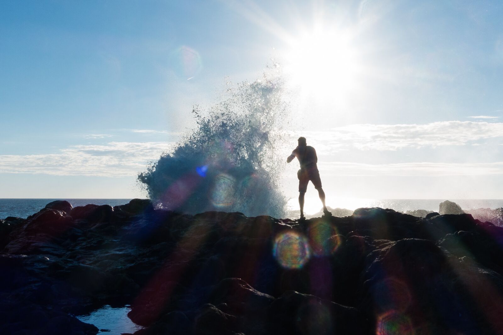 Sony Cyber-shot DSC-RX100 III sample photo. Photographer, wave, sun photography