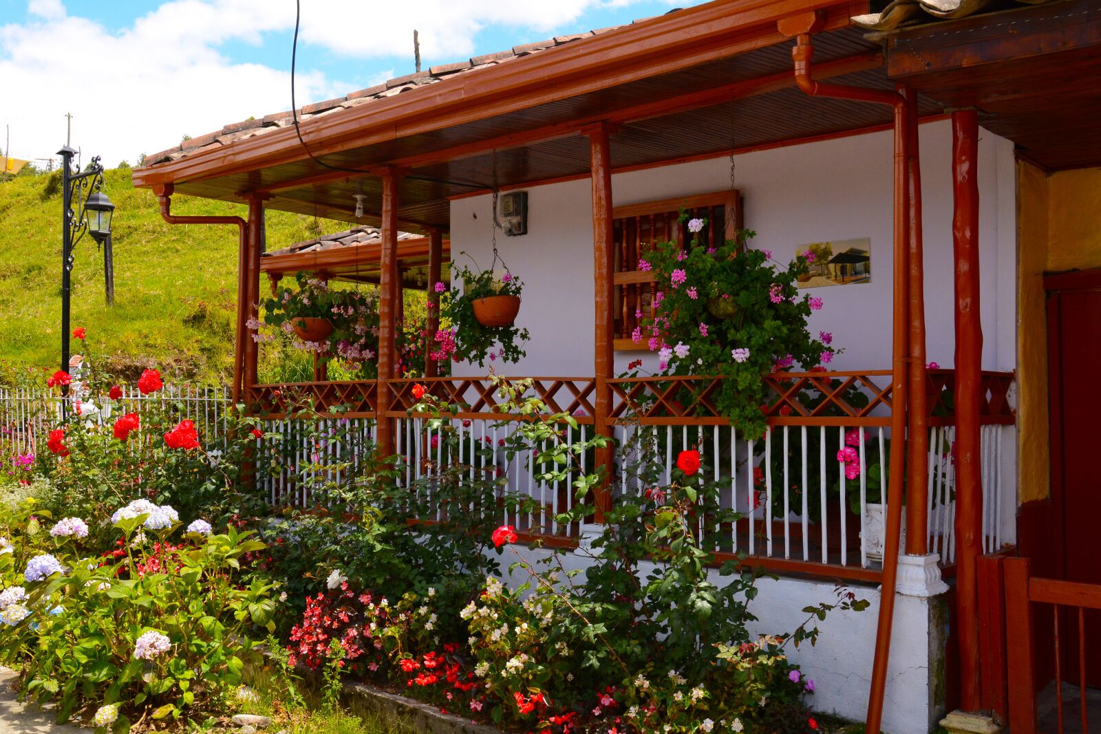 Nikon D7100 sample photo. Peasant house, flowers, garden photography