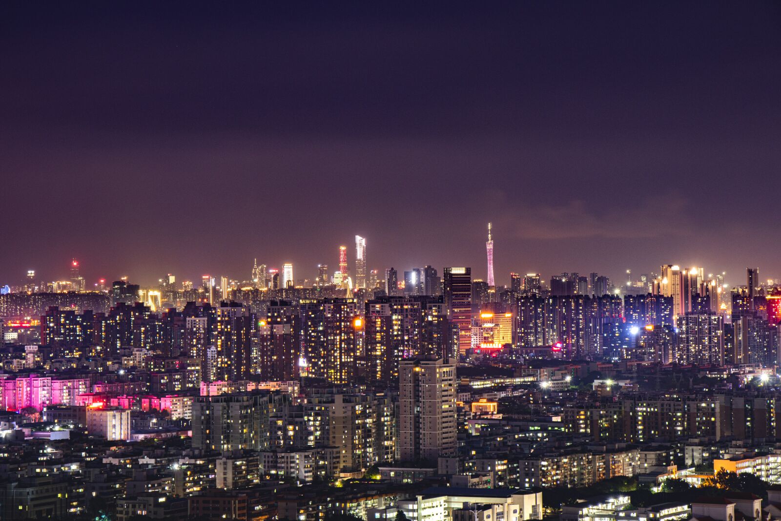 Canon EF-S 18-135mm F3.5-5.6 IS USM sample photo. Skyline, guangzhou, canton photography